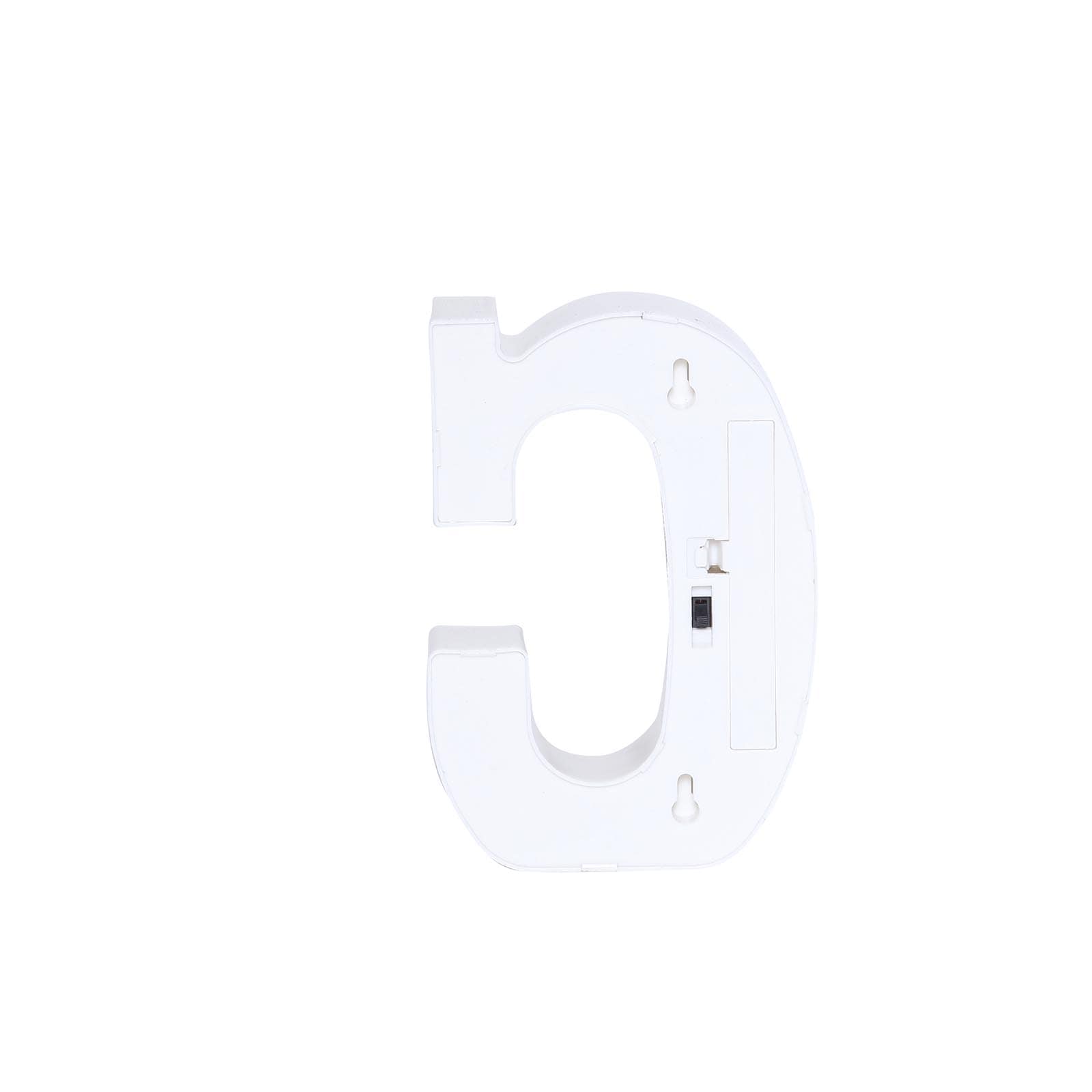 3D Marquee Letter "C" Warm White 5 LED Lights Gold - Chic Light-Up Decor for Events 6"