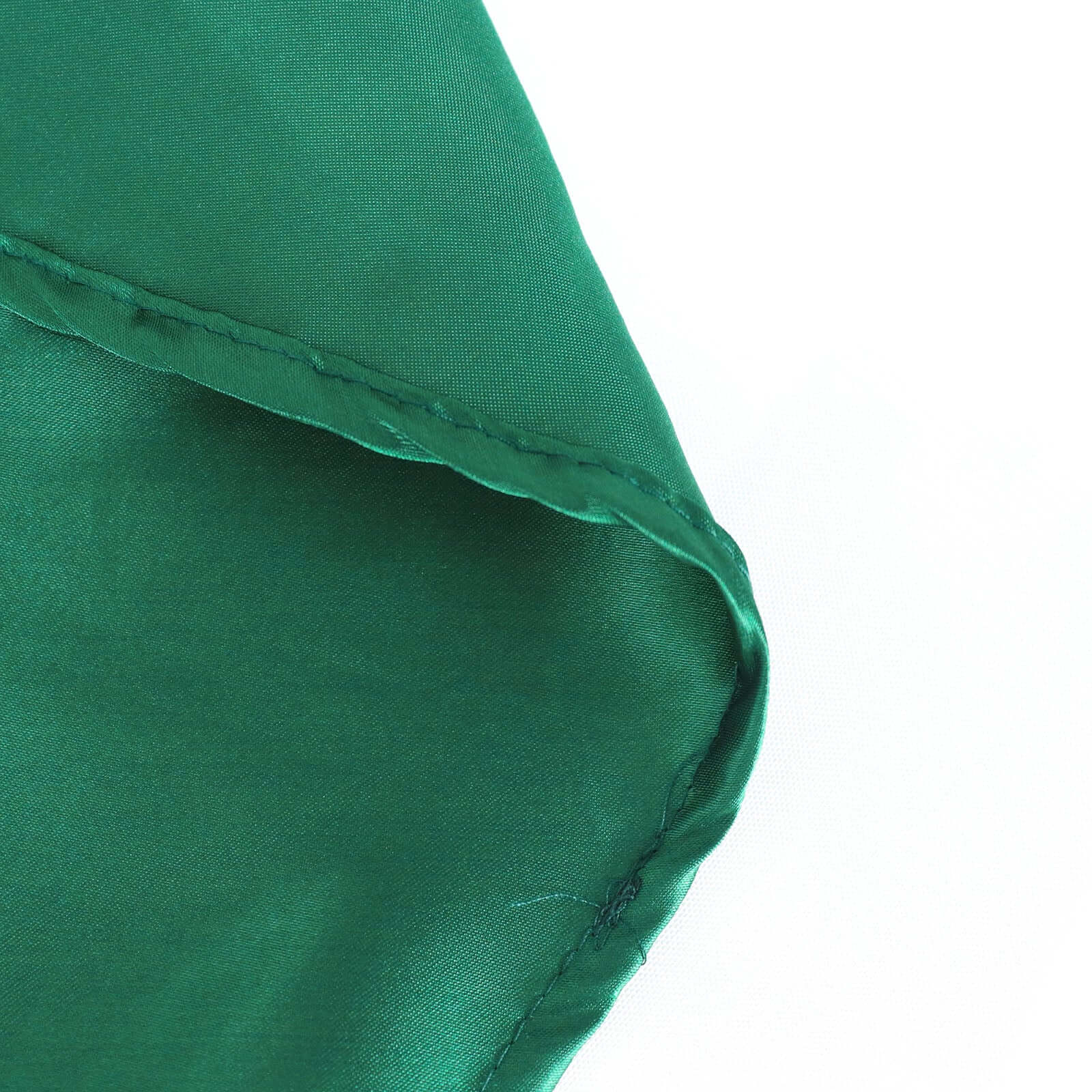 Satin 90" Round Tablecloth Hunter Emerald Green - Smooth and Lustrous Table Cover