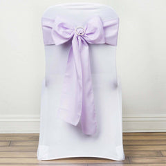 5 Pack Polyester Chair Sashes Lavender Lilac 6"x108"