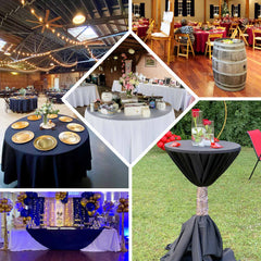 Premium Polyester 108" Round Tablecloth Lavender Lilac - Wrinkle-Resistant 220GSM Table Cover