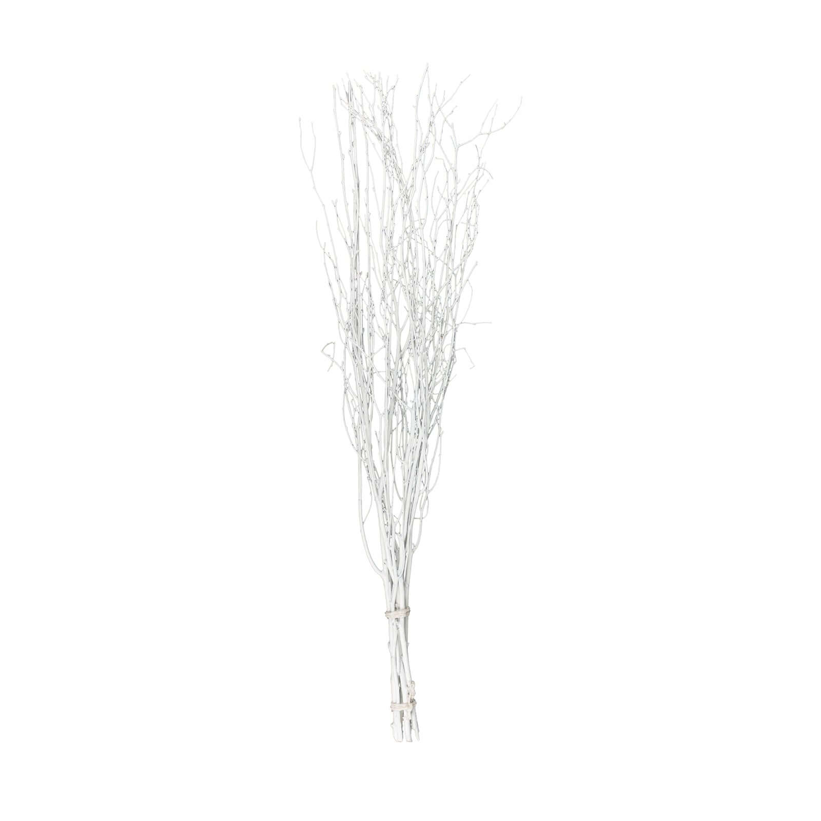 6-Pack Natural Birch Tree Branches 46" White - Versatile Extra Long Decorative Dried Willow Twigs Sticks for Vase Centerpiece Wedding Decor