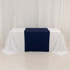 Wide Premium Polyester 36"x72" Table Runner Navy Blue - Sublimation Printable Banner