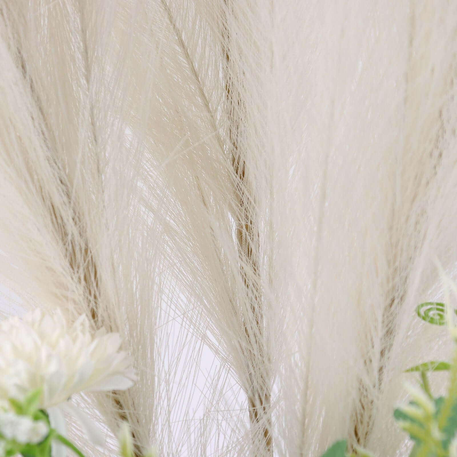 3 Stems Artificial Pampas Grass Decor Cream for Rustic Boho Chic Backdrops Floral Styling & Vase Displays 44"