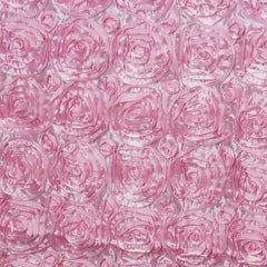 Rosette Satin 14"x108" Table Runner Pink - Grandiose Design