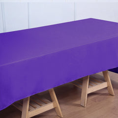 Premium Polyester 60"x126" Rectangle Tablecloth Purple - Stain-Resistant 220GSM Finish Table Cover