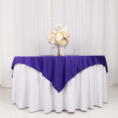 Scuba 70"x70" Table Overlay Square Tablecloth Purple - Wrinkle Free & Stain Resistant Table Cover