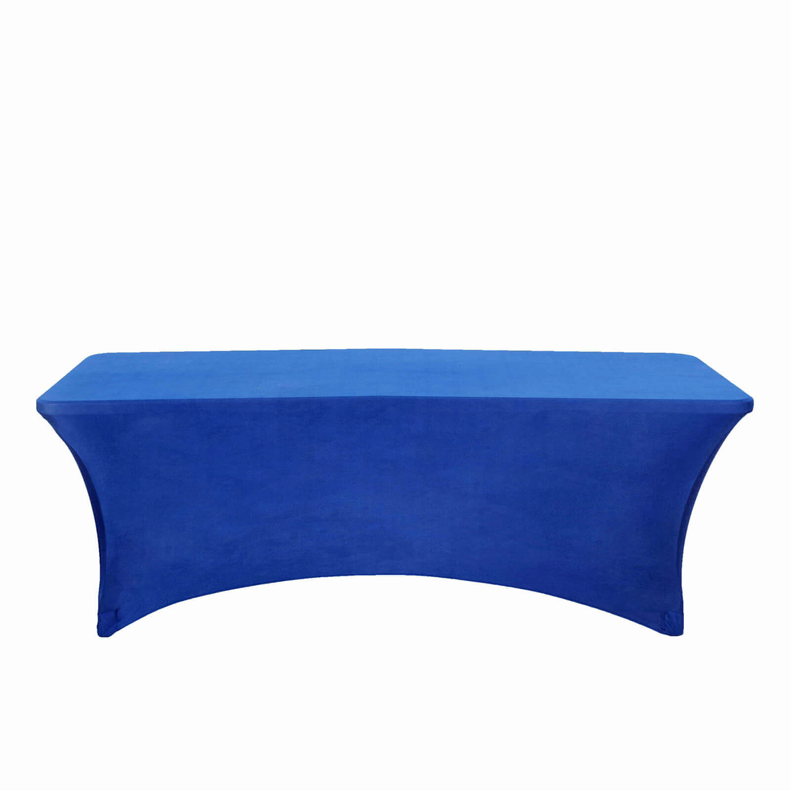 Stretch Spandex 96"x30" Rectangle Table Cover Royal Blue - Durable Form-Fitting Tablecloth