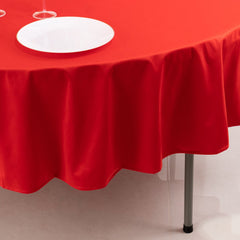 Scuba Round 90" Tablecloth Red - Wrinkle Free & Stain Resistant Table Cover