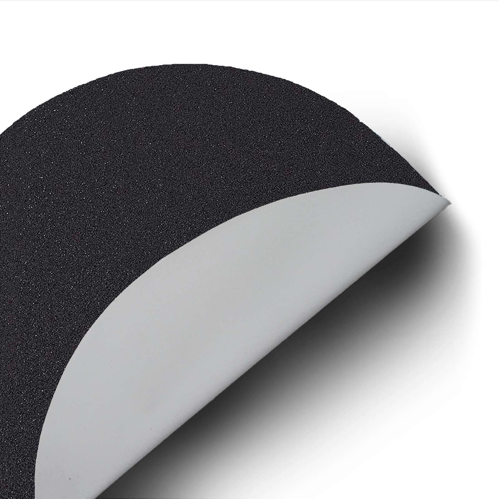 6-Pack Placemats Glitter Design Black Sparkle Round - Non-Slip Decorative Dining Table Mats 13"