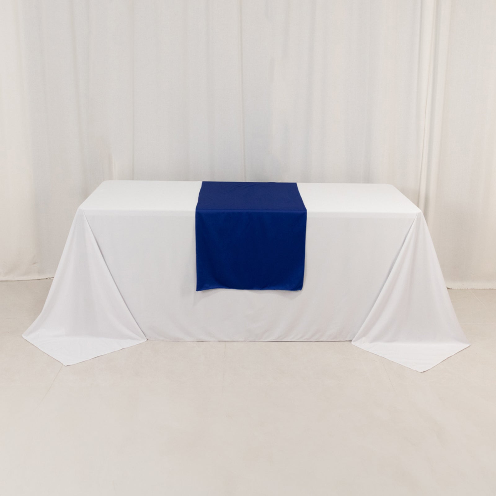 Wide Polyester 24"x72" Table Runner Royal Blue - Durable Trade Show Table Linen