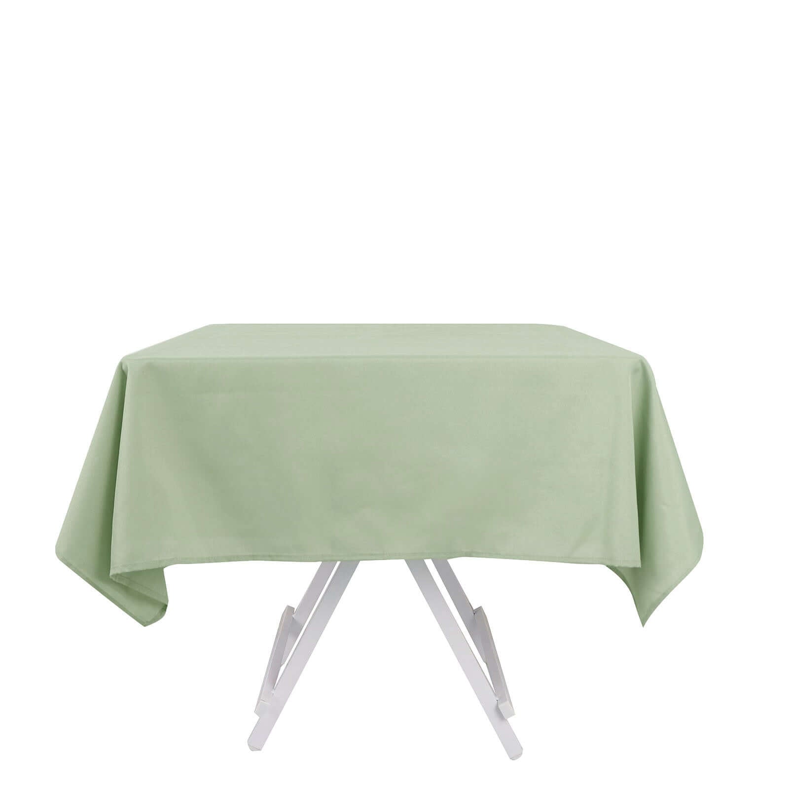 Polyester Square 54"x54" Tablecloth Sage Green - Wrinkle-Resistant & Durable Table Cover