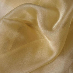 54"x10yd Champagne Solid Sheer Chiffon Fabric Bolt, DIY Voile Drapery Fabric