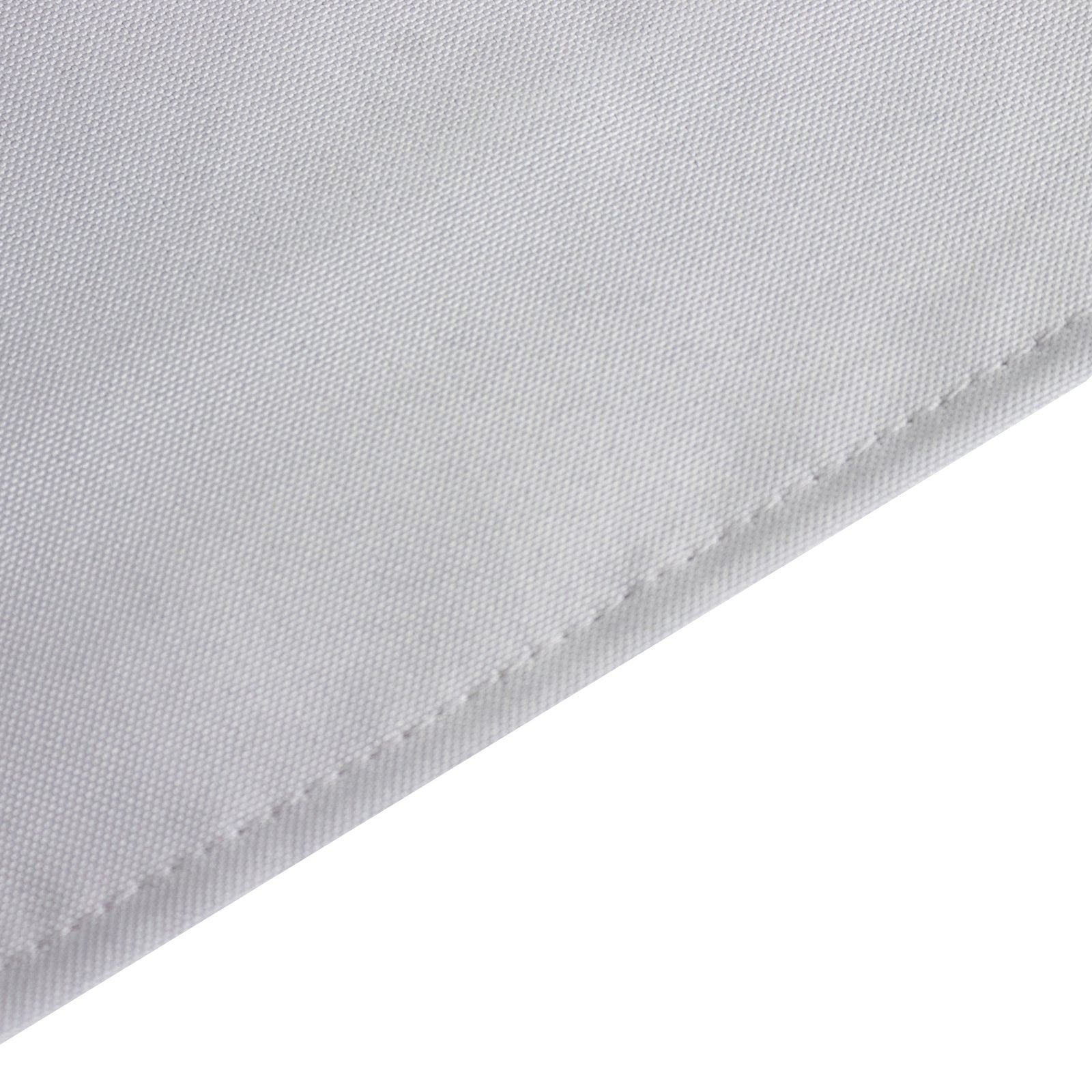 Premium Polyester 90"x132" Rectangle Tablecloth Silver - Seamless 220GSM Stain-Resistant Table Cover