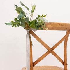 100 Yards 7/8" Silver Single Face Decorative Satin Ribbon