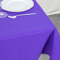 Premium Polyester 54"x54" Square Tablecloth Purple - 220GSM Stain and Wrinkle-Resistant Table Cover