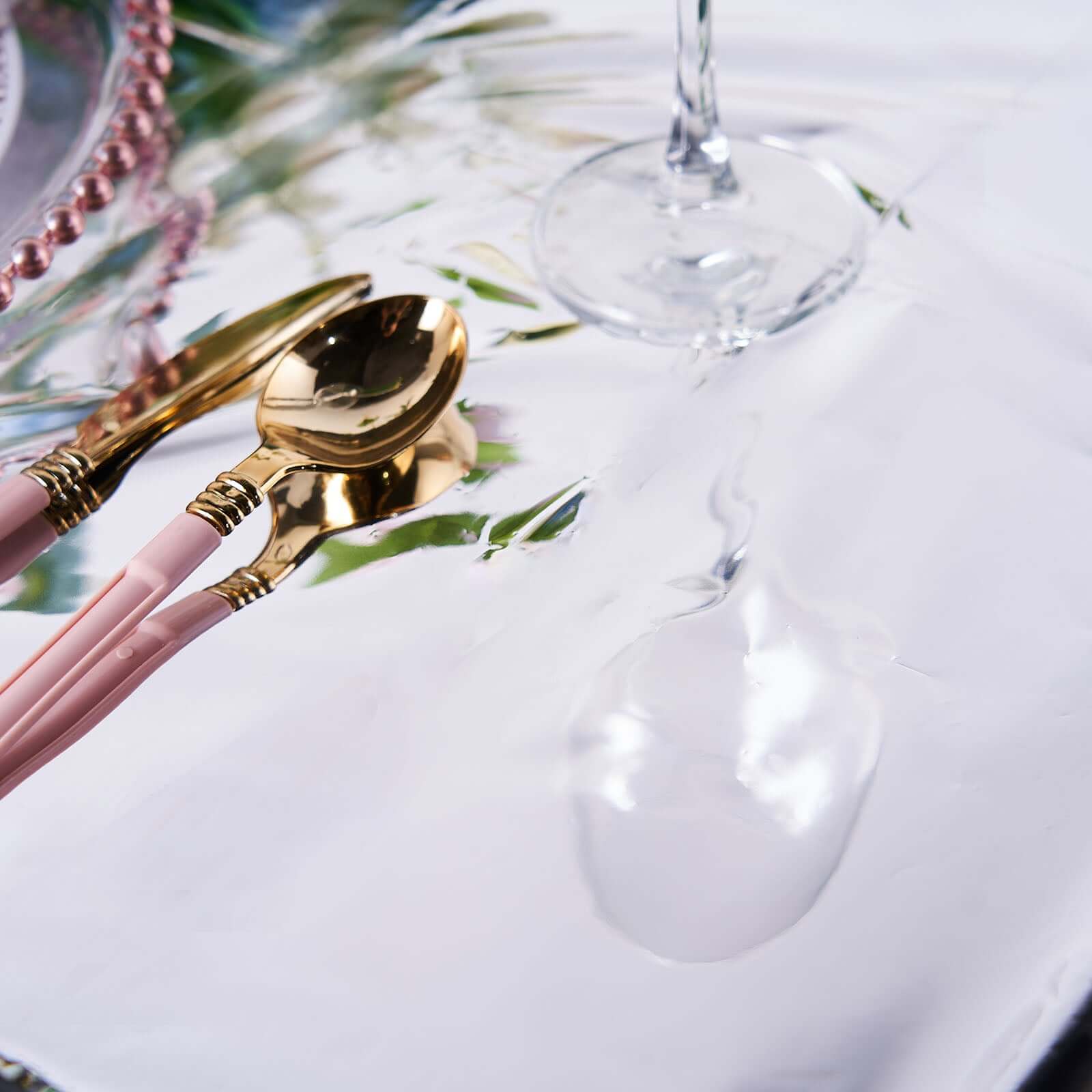 Metallic Foil Tablecloth Rectangle Silver - Decorative Disposable Table Cover 40"x90"