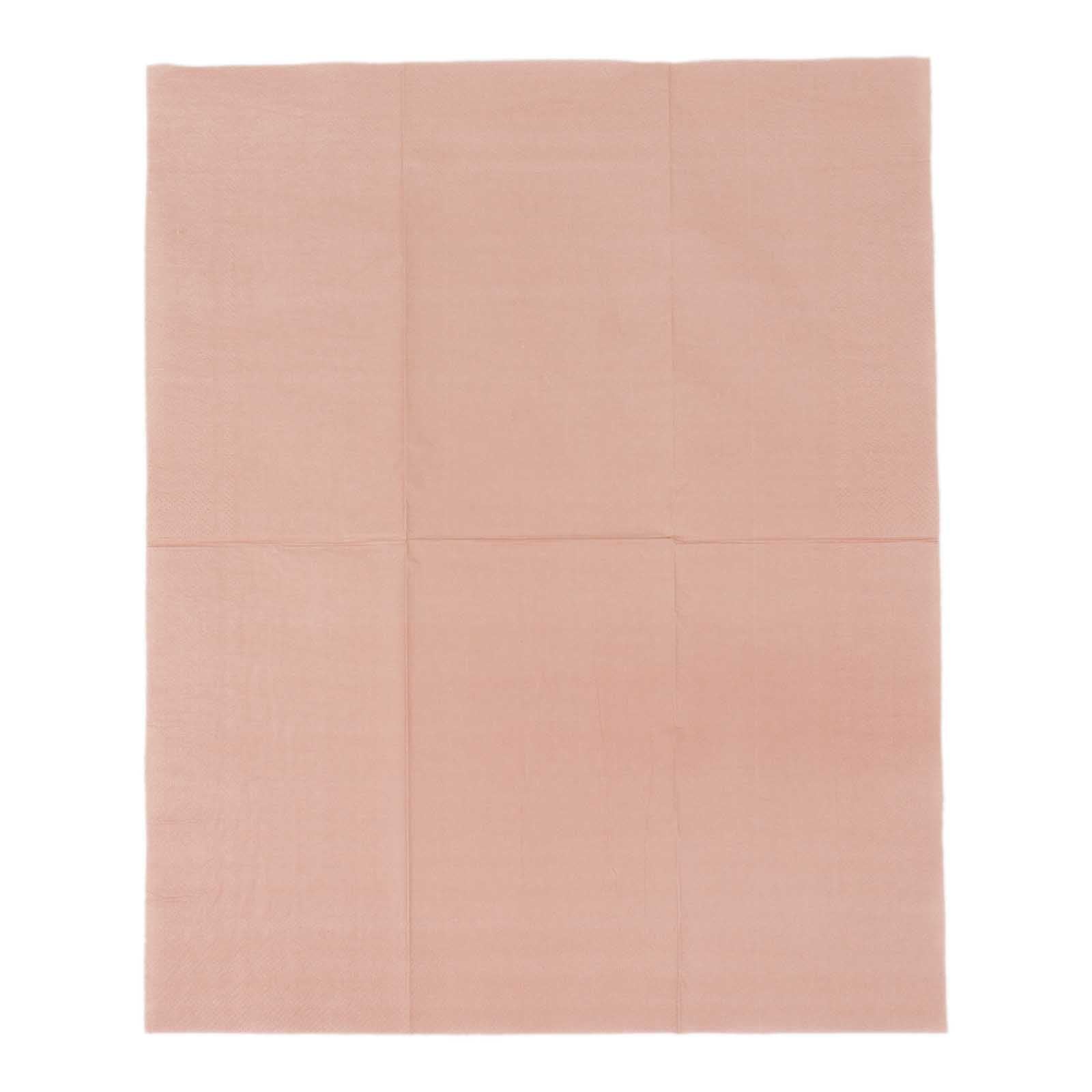 50-Pack Paper Napkins Dusty Rose - Soft Disposable 2-Ply Dinner Napkins for Weddings