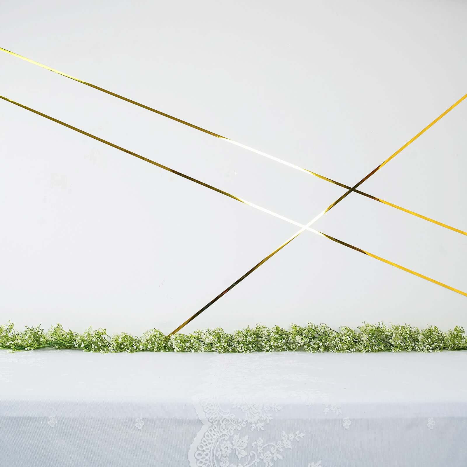 100 Yds 3/4" Gold Metallic Film Tape Adhesive, DIY Floral Wrap Craft Decor Tape - Polyester with Acrylic