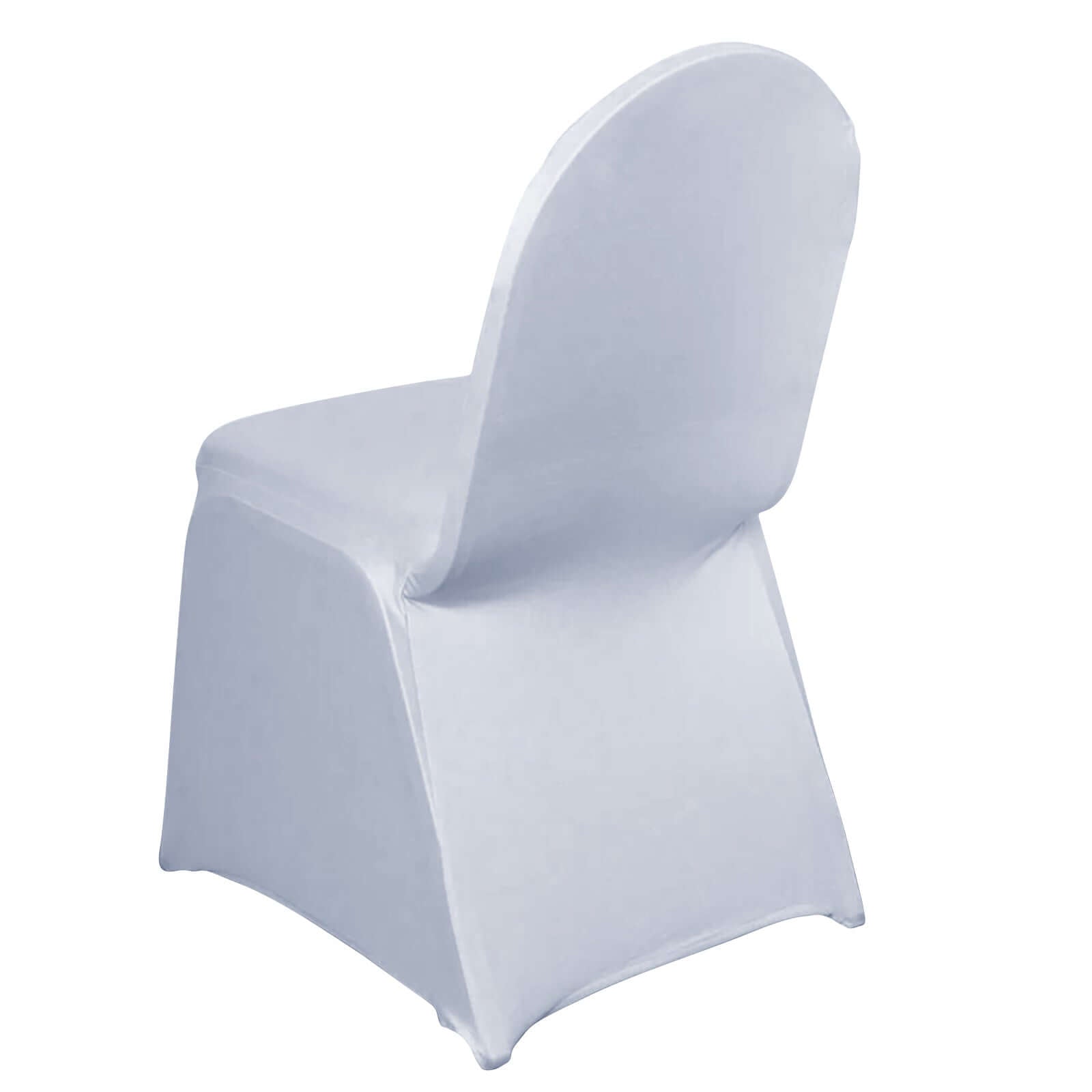 Spandex Chair Cover for Banquet Chairs White - Stylish Stretch 160GSM Fabric with Slip-On Slipcover for Sophisticated Gatherings