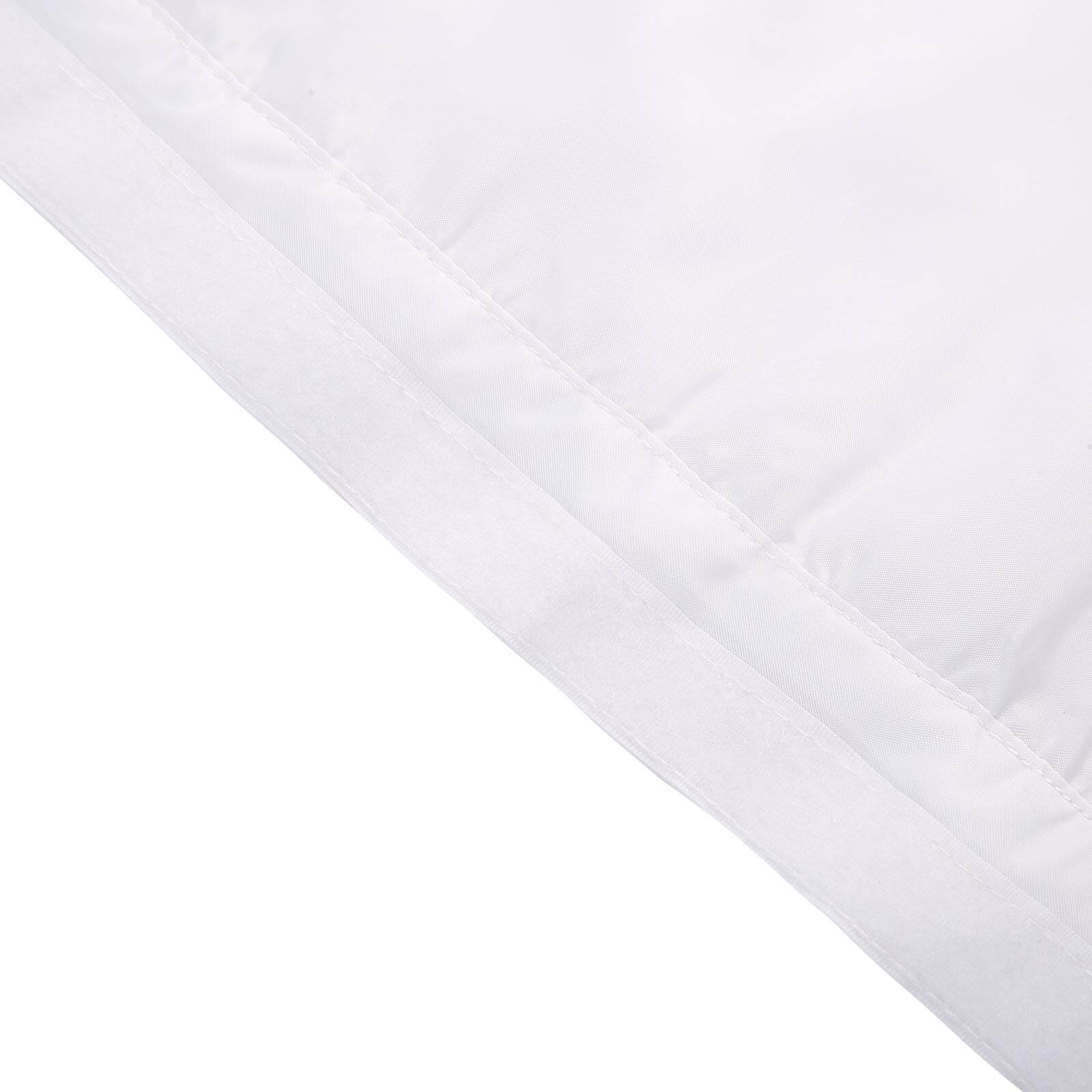 Tulle 21ft Table Skirt White - 4 Layer Pleated Tutu Chic & Soft Event Table Cover