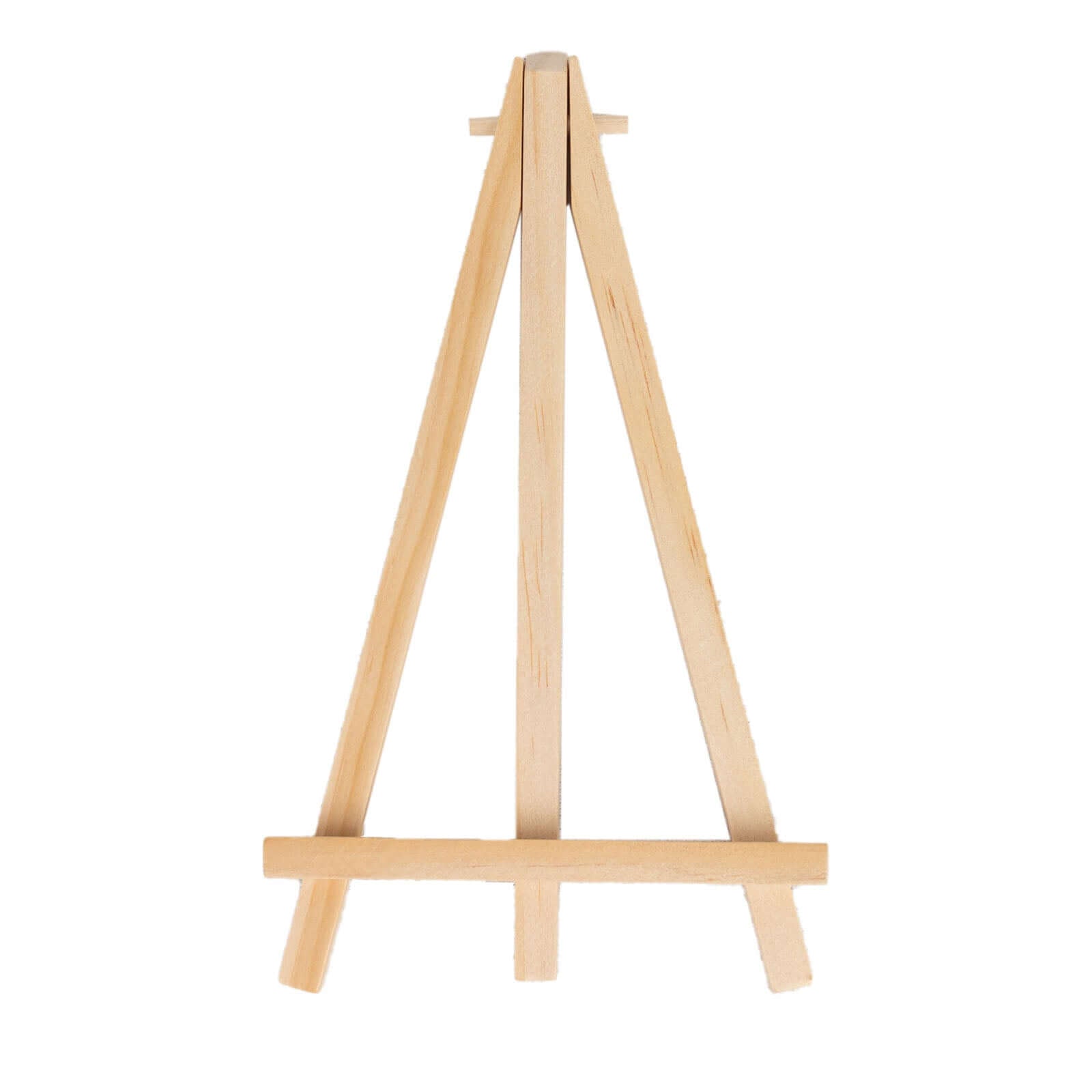 10-Pack Wooden Display Easel Stands DIY Small Design Natural - Rustic Place Card Table Number Holders 7"