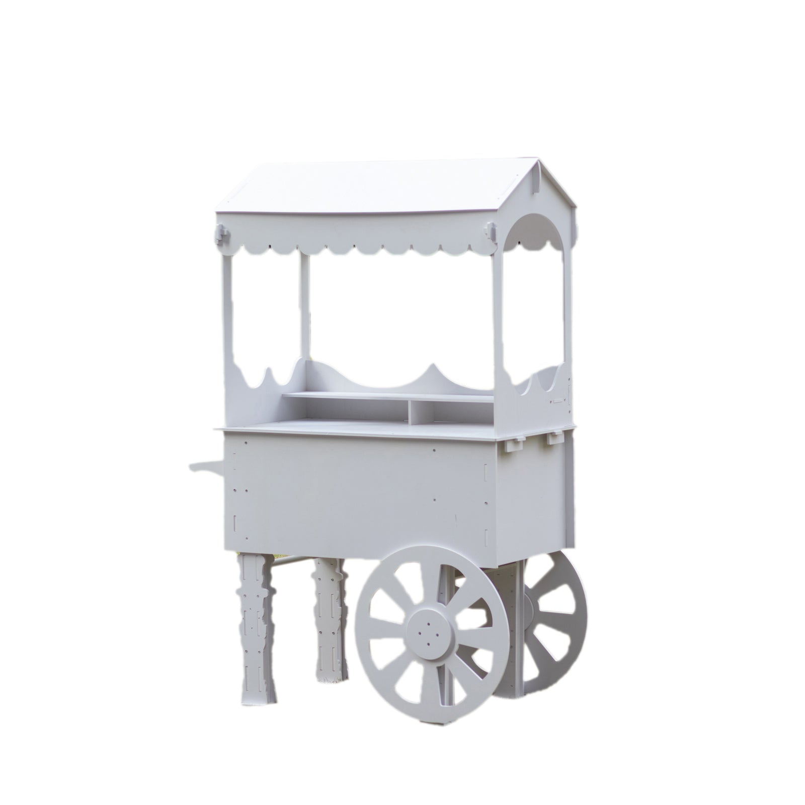 6ft Dessert Cart Display Stand with Wheels for Party Decorated Candy Cart for Birthdays Weddings