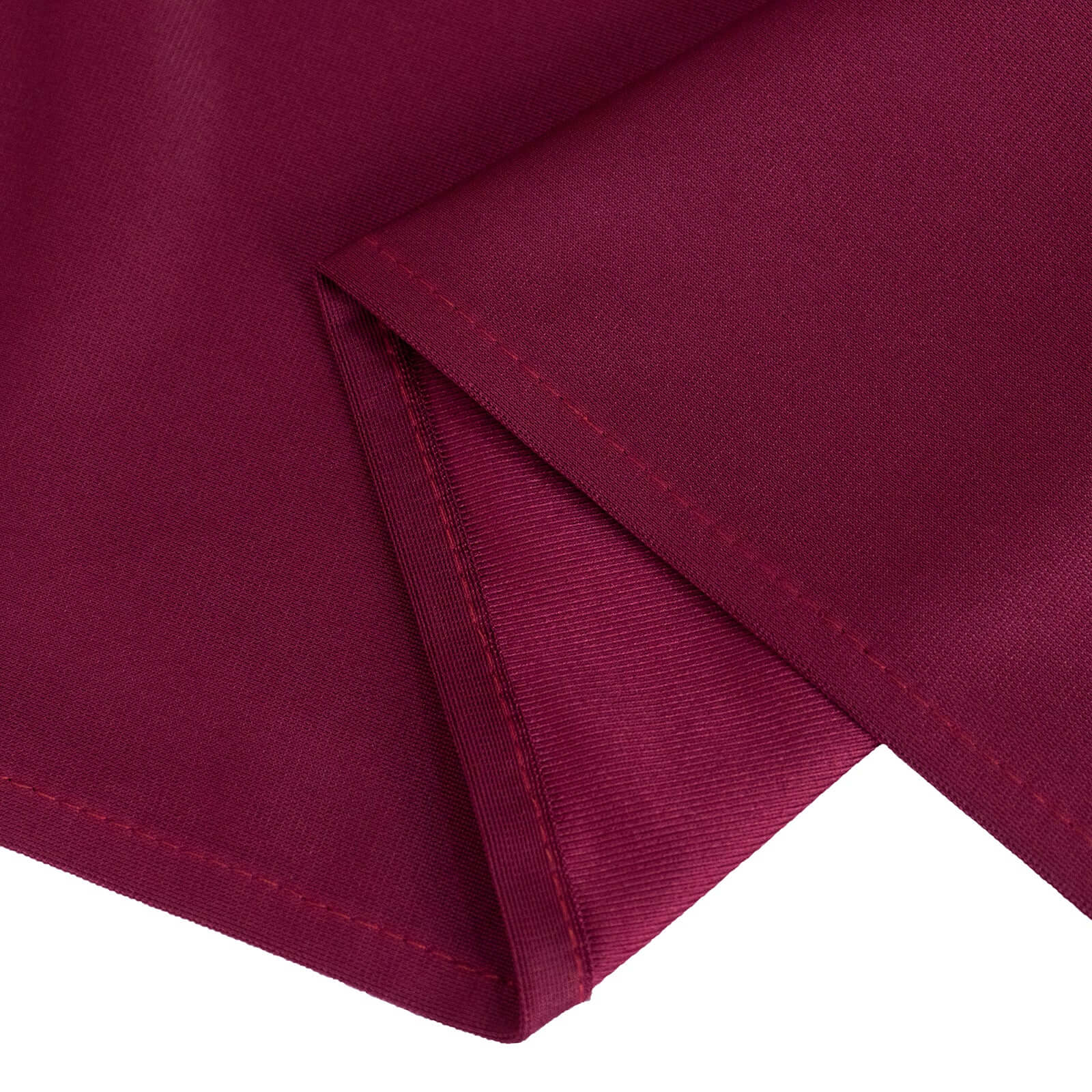 Scuba Rectangular 90"x156" Tablecloth Burgundy - Wrinkle Free, Stain Resistant & Seamless Table Cover