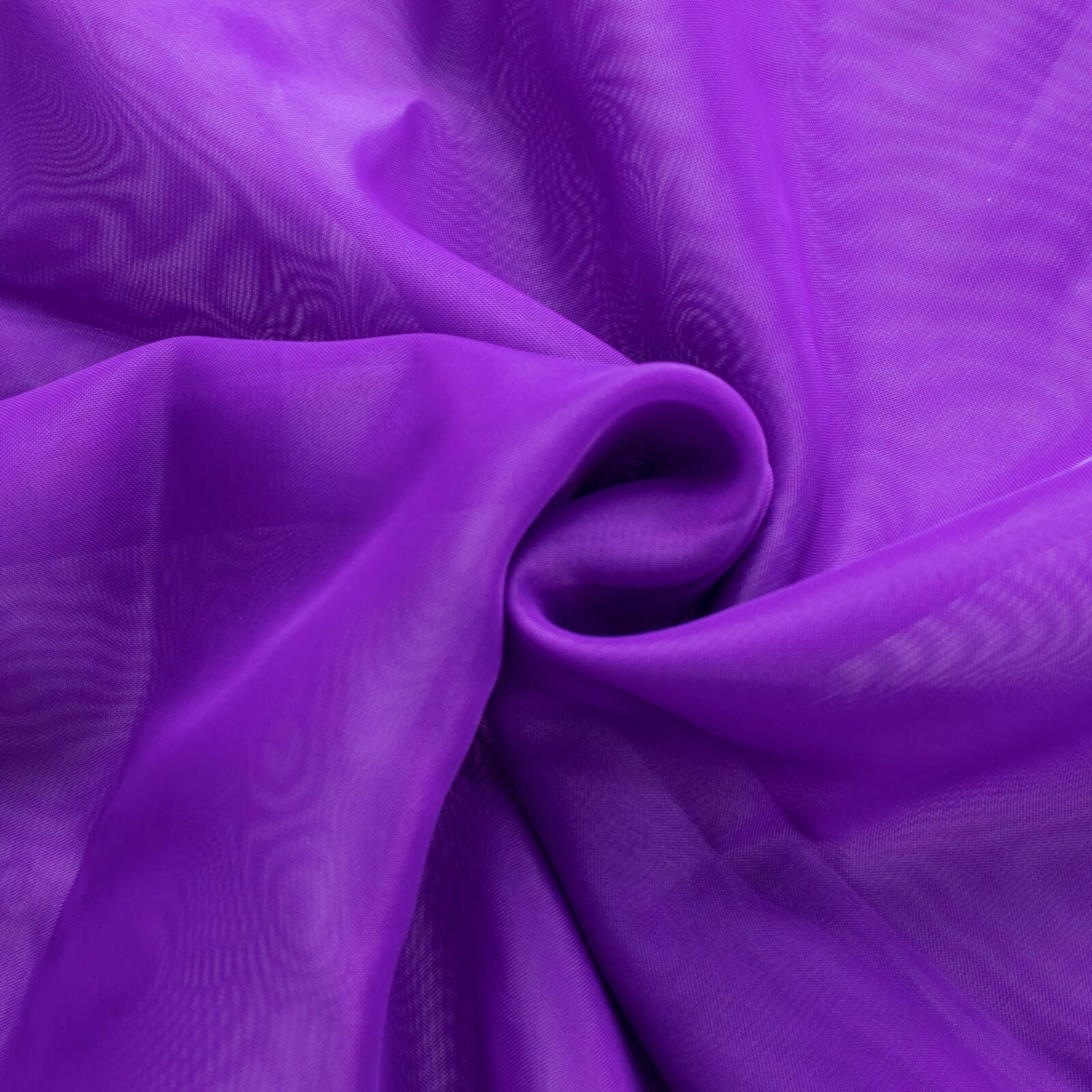 Chiffon Chair Sash with Curly Design Purple - Stylish Chair Decorations