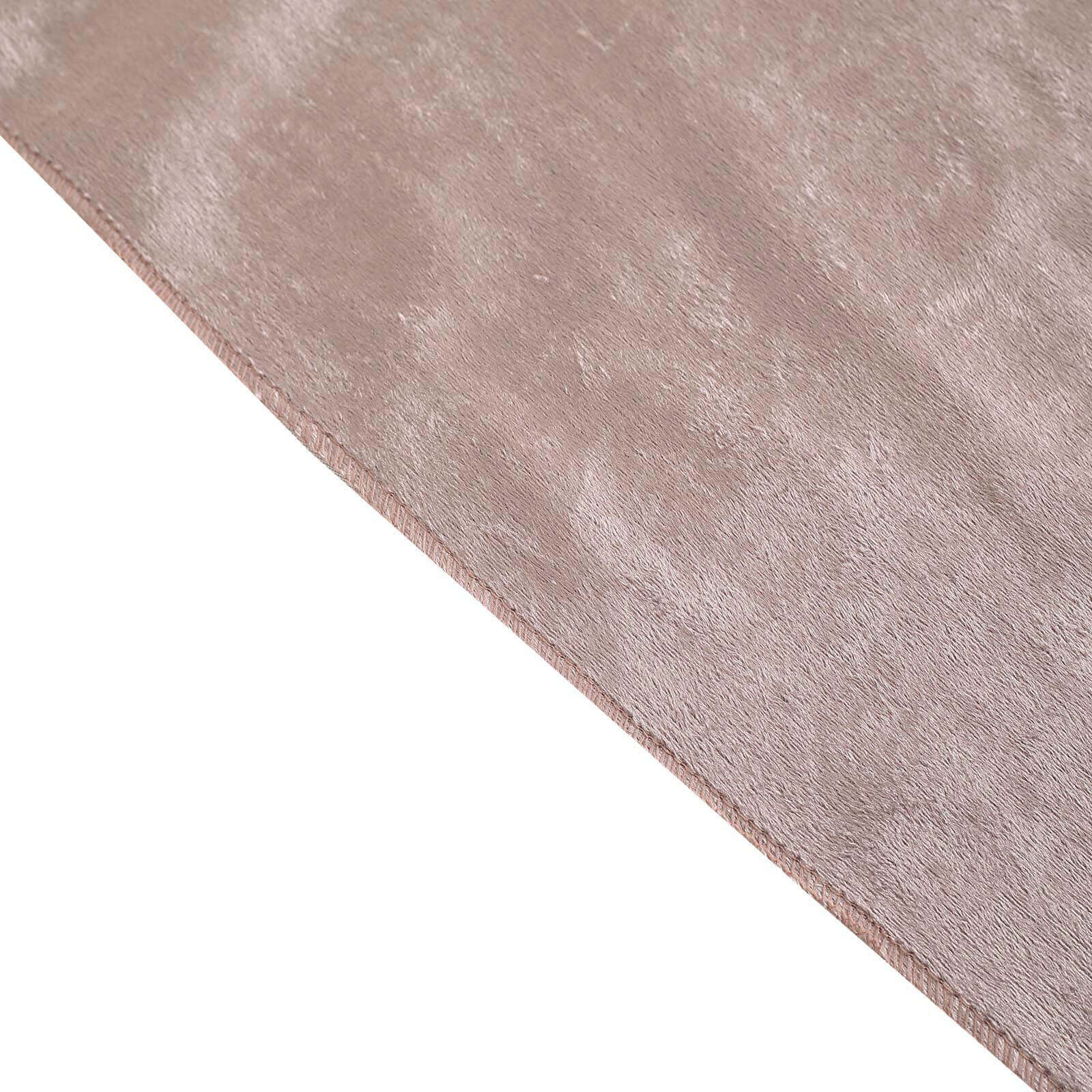 Premium Velvet 12"x108" Table Runner Mauve - Sheen Finish Reusable Table Decor