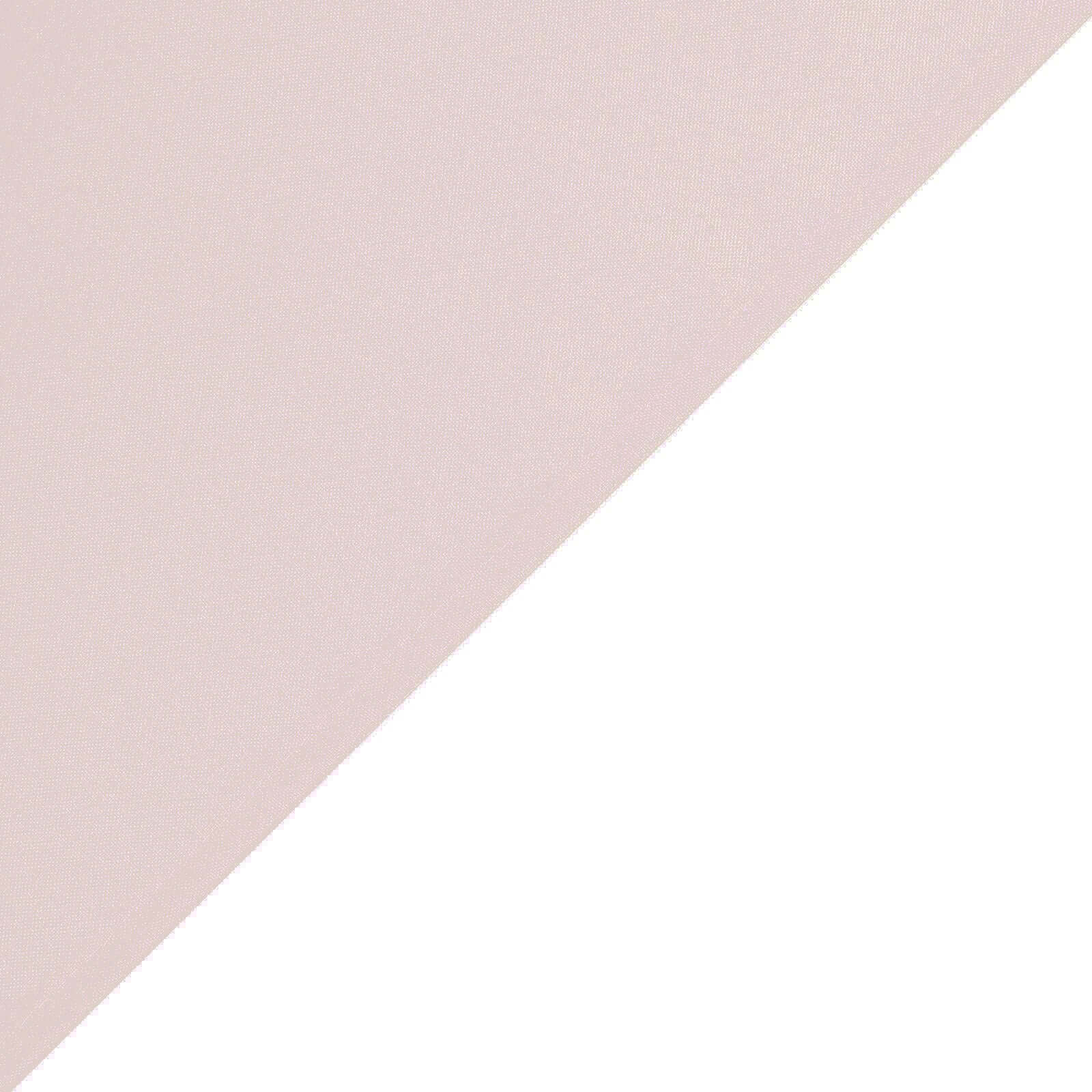 Polyester 90"x90" Table Overlay Square Tablecloth Blush - Wrinkle-Resistant & Durable Table Cover