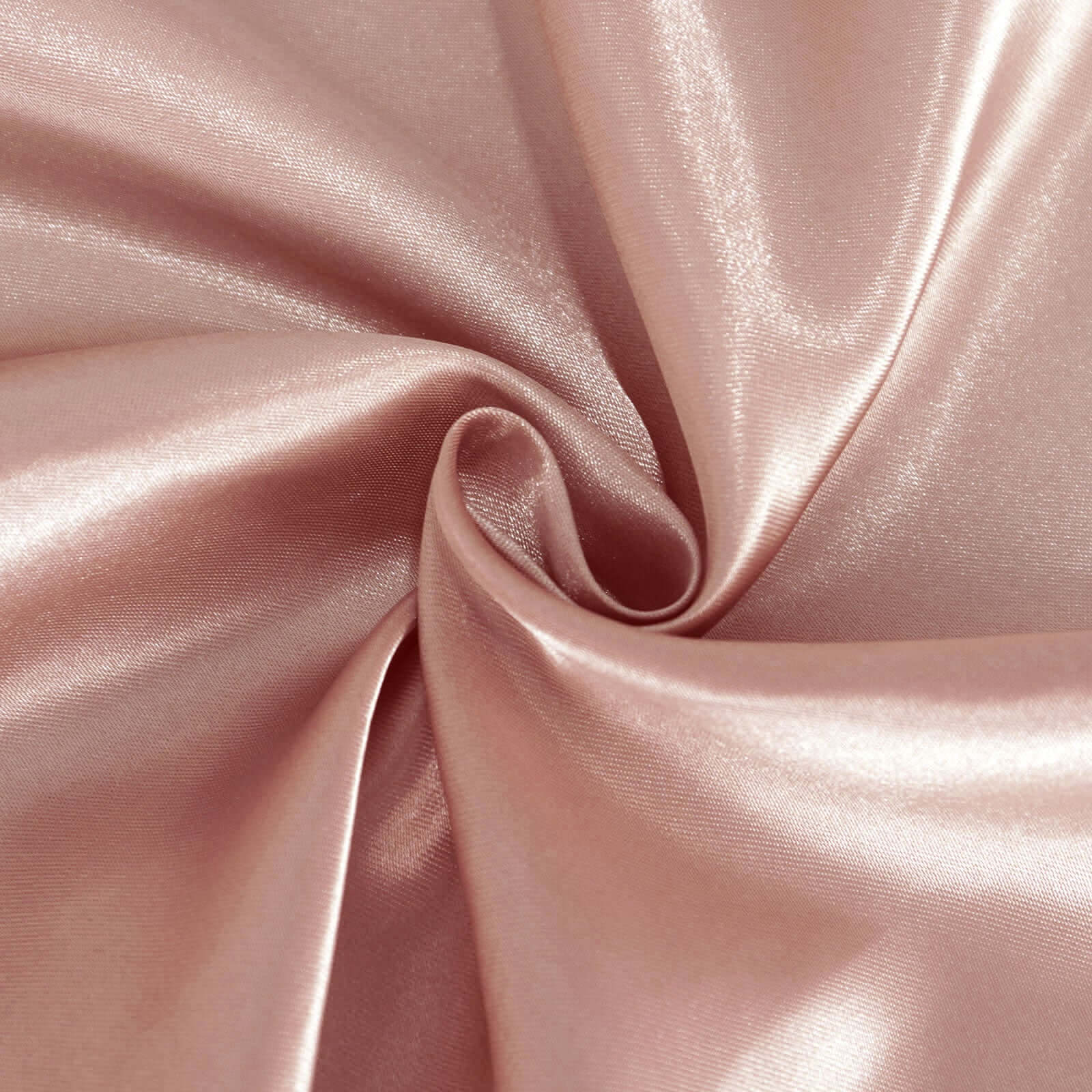 Satin 90" Round Tablecloth Dusty Rose - Smooth and Lustrous Table Cover