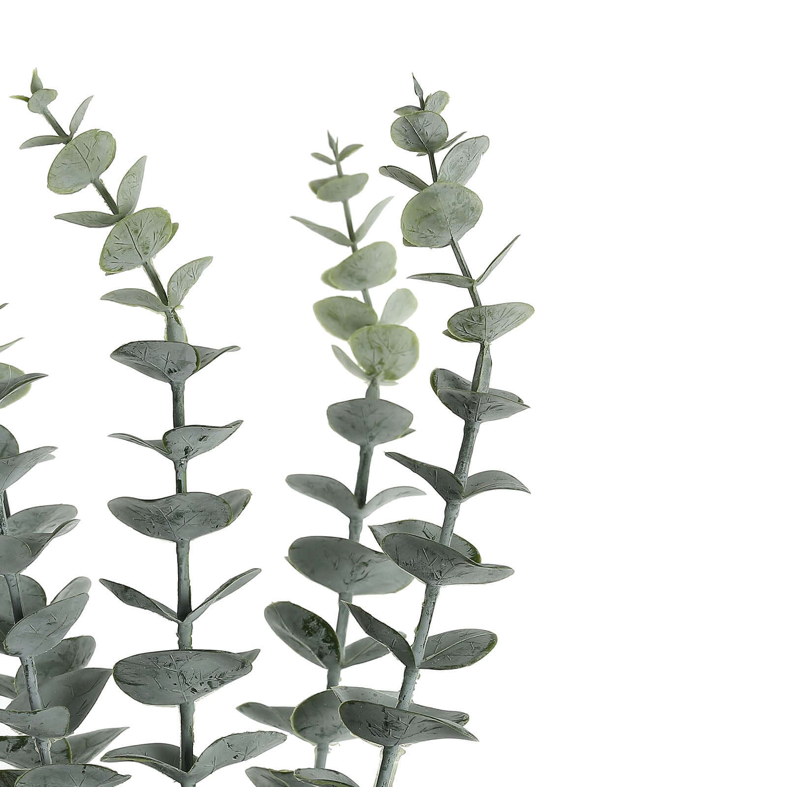 30 Stems 17" Frosted Green Artificial Eucalyptus Sprays, Faux Plants