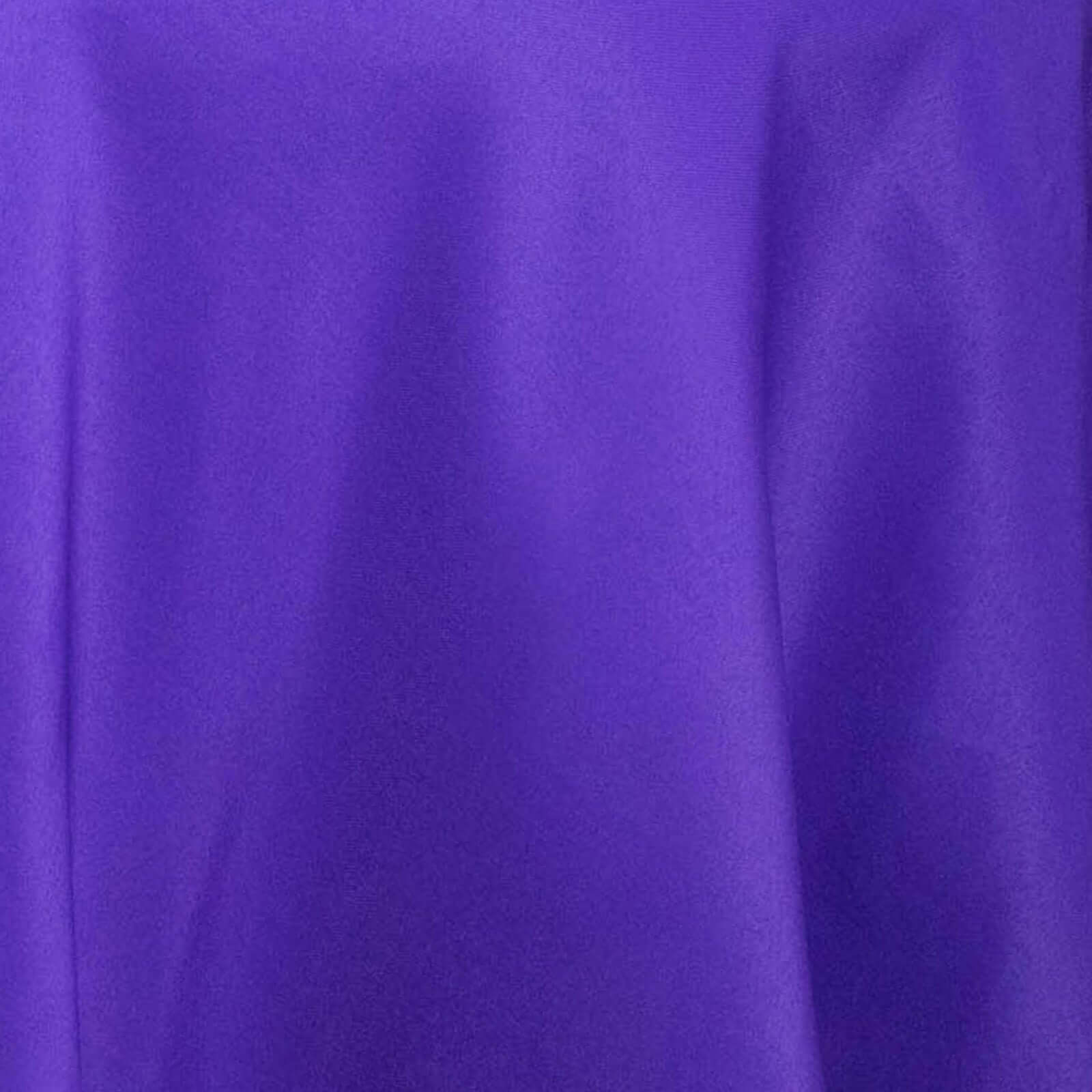 Premium Polyester 120" Round Tablecloth Purple - Seamless 220GSM Wrinkle-Resistant Table Cover