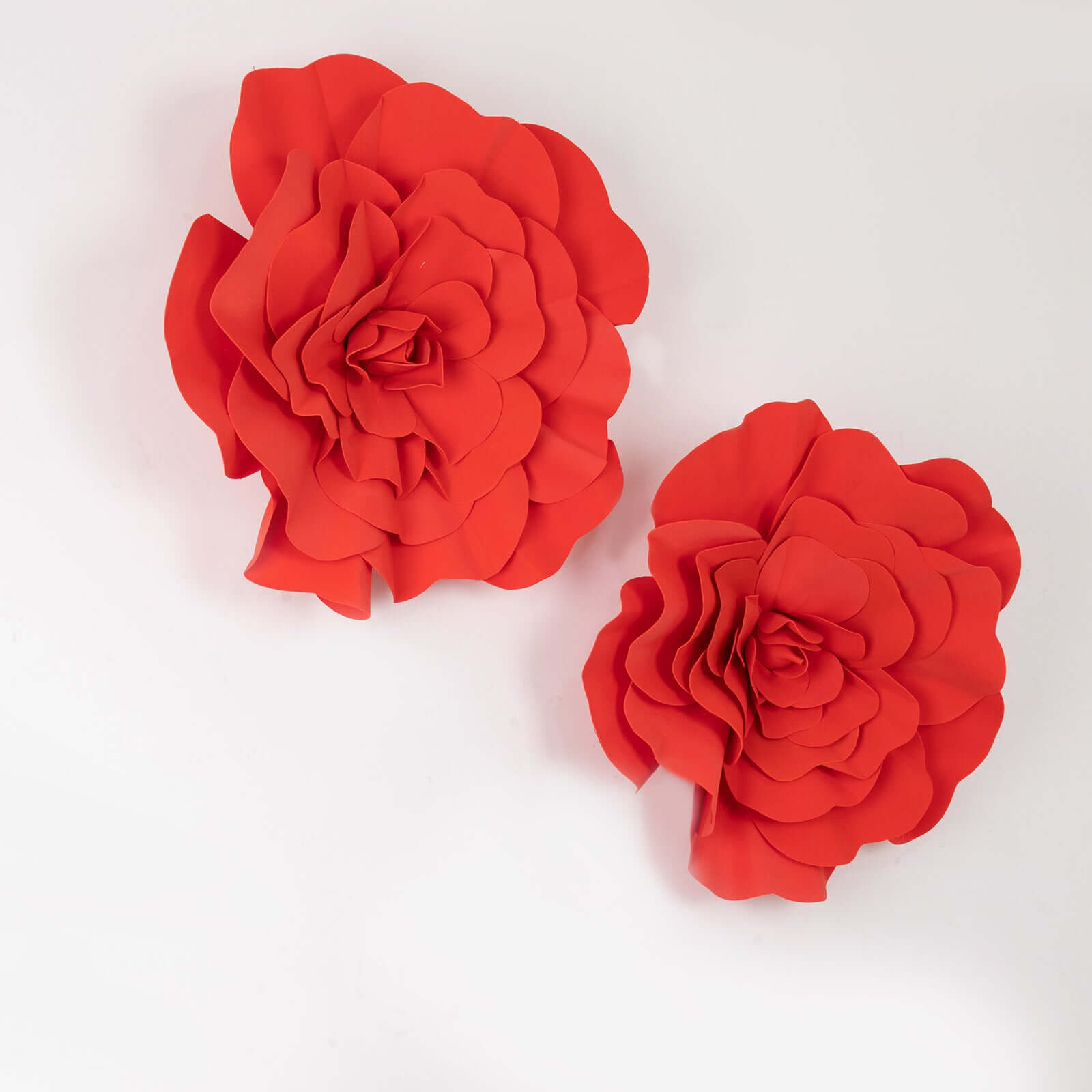 2 Pack 24" Large Red Real Touch Artificial Foam DIY Craft Roses
