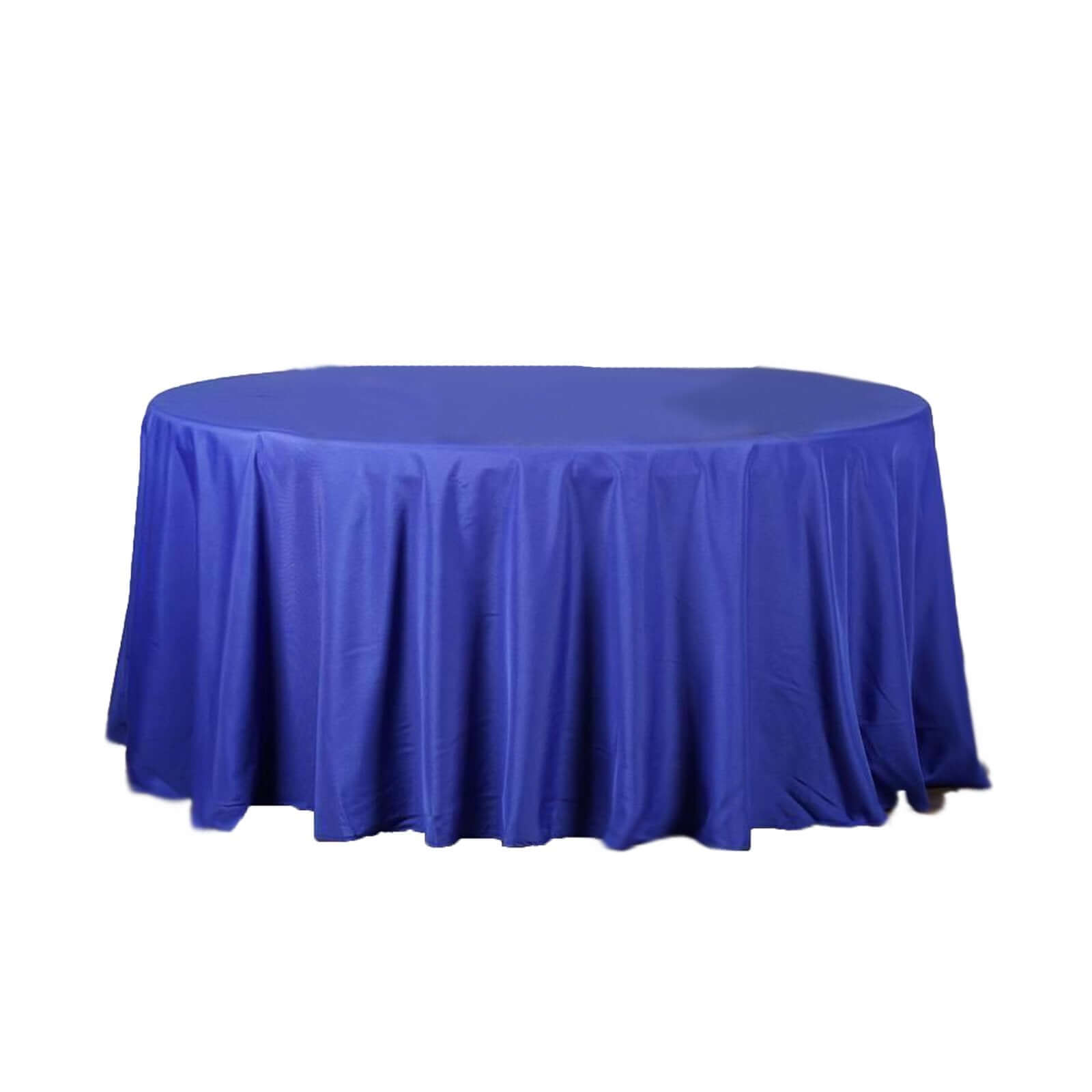 Polyester 108" Round Tablecloth Royal Blue - Wrinkle-Resistant Table Cover