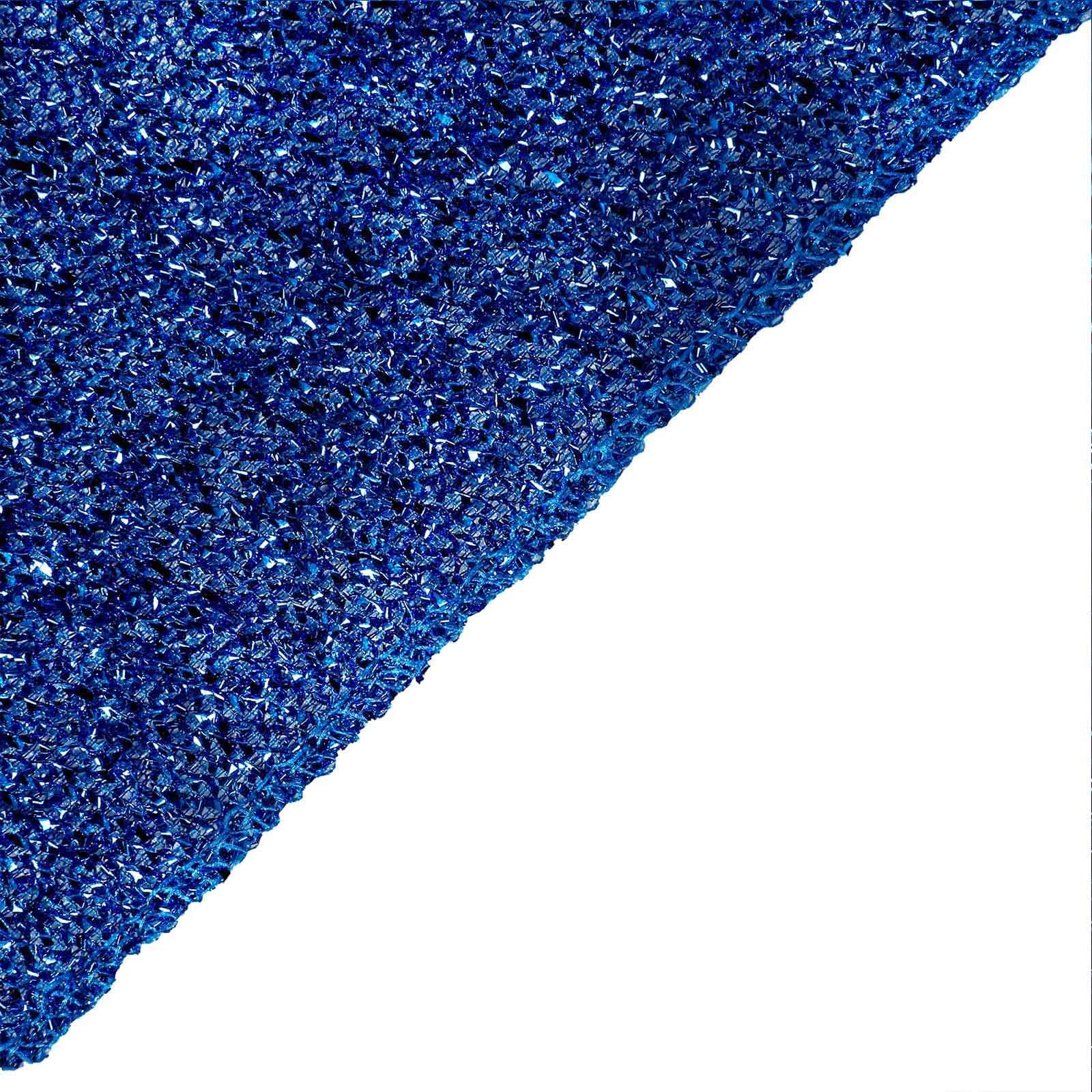 20ftx10ft Royal Blue Metallic Shimmer Tinsel Event Curtain Drapes, Backdrop Event Panel