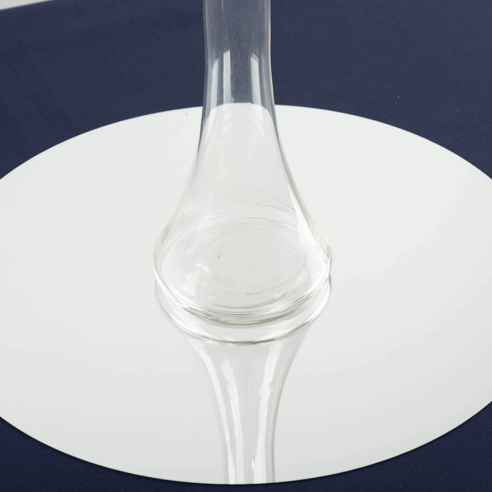 6-Pack Glass Eiffel Tower Vases Clear with Round Base - Tall Skinny Flower Bud Wedding Centerpieces 16"