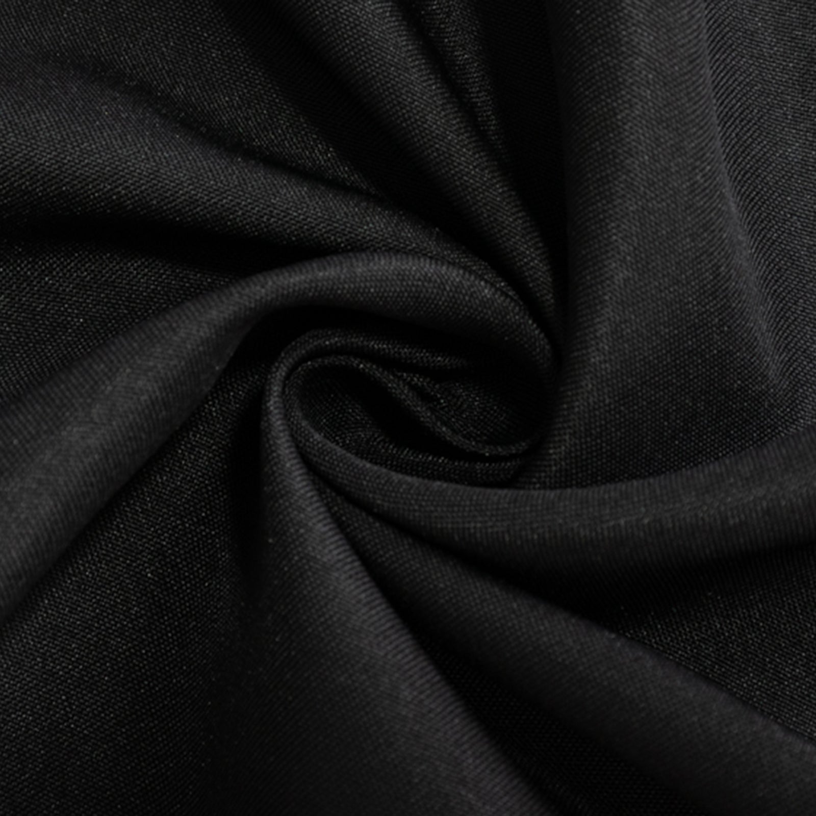 Fire Retardant Premium Polyester 90" Round Tablecloth Black - High-Performance Table Cover