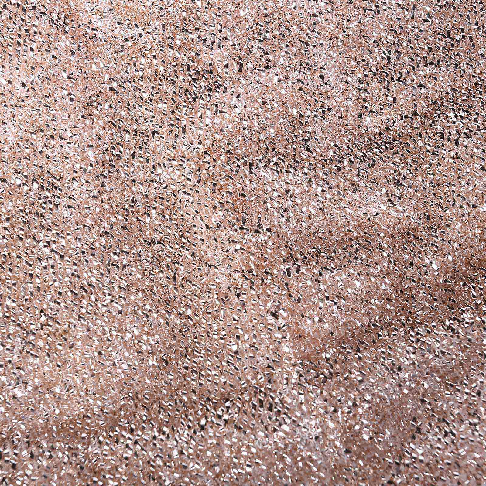 Spandex Chair Cover with Metallic Shimmer Tinsel Back for Banquet Chairs Blush - Fitted Slipcover