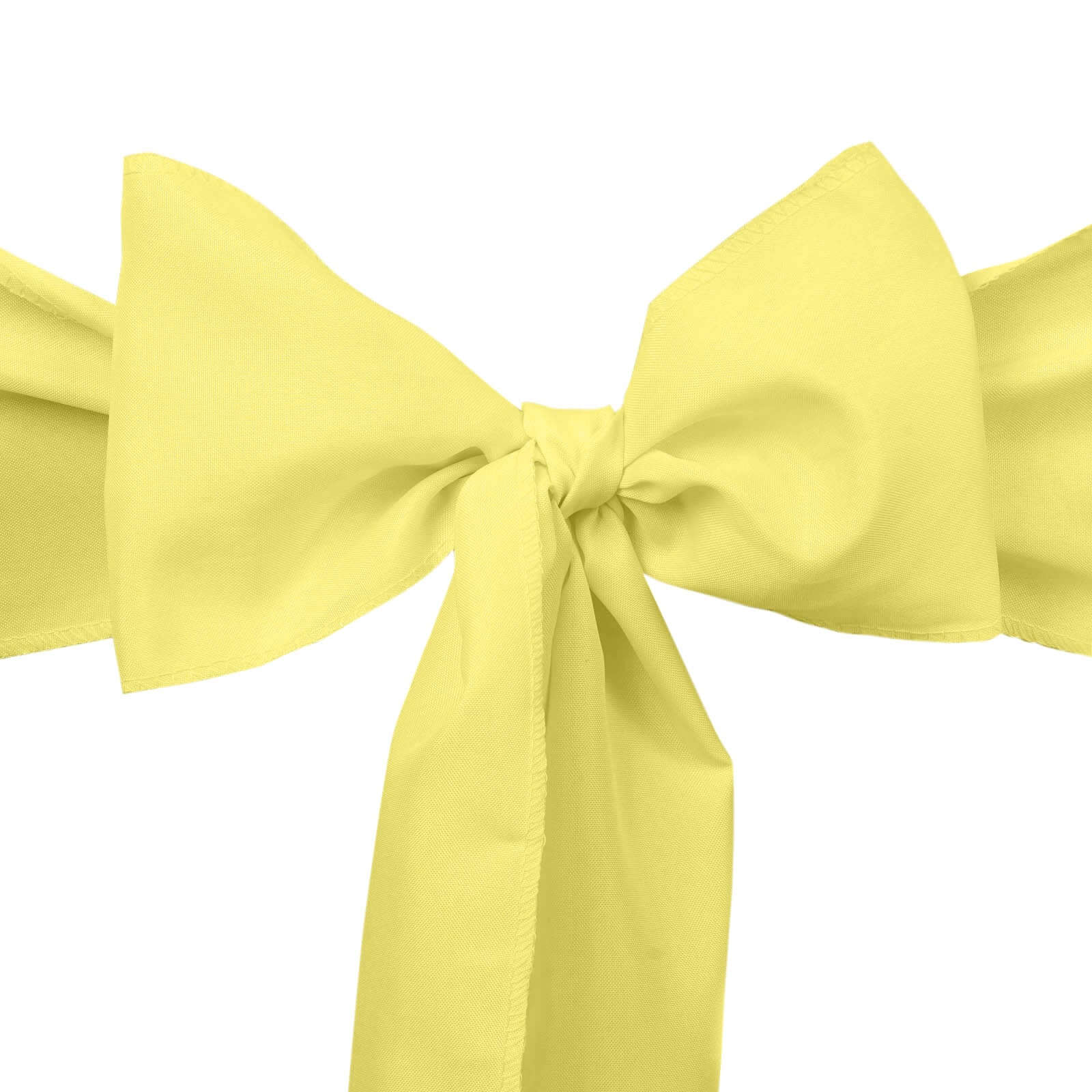 5 Pack Polyester Chair Sashes Yellow 6"x108"