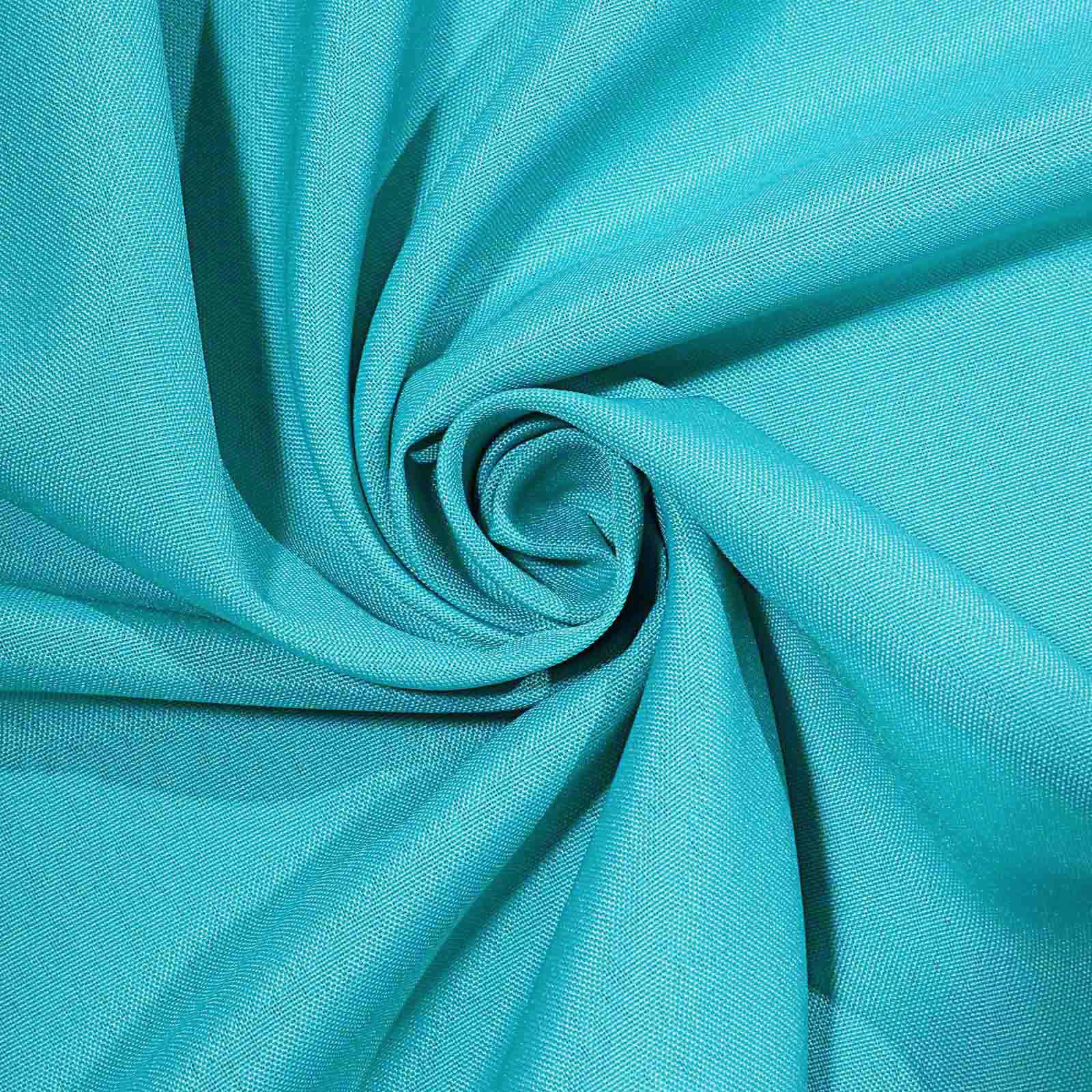 Polyester Square 90"x90" Tablecloth Turquoise - Wrinkle-Resistant & Durable Table Cover