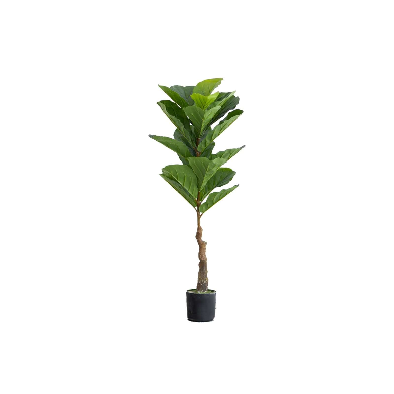 2 Pack 3ft Artificial Fiddle Leaf Fig Tree Potted Indoor Planter