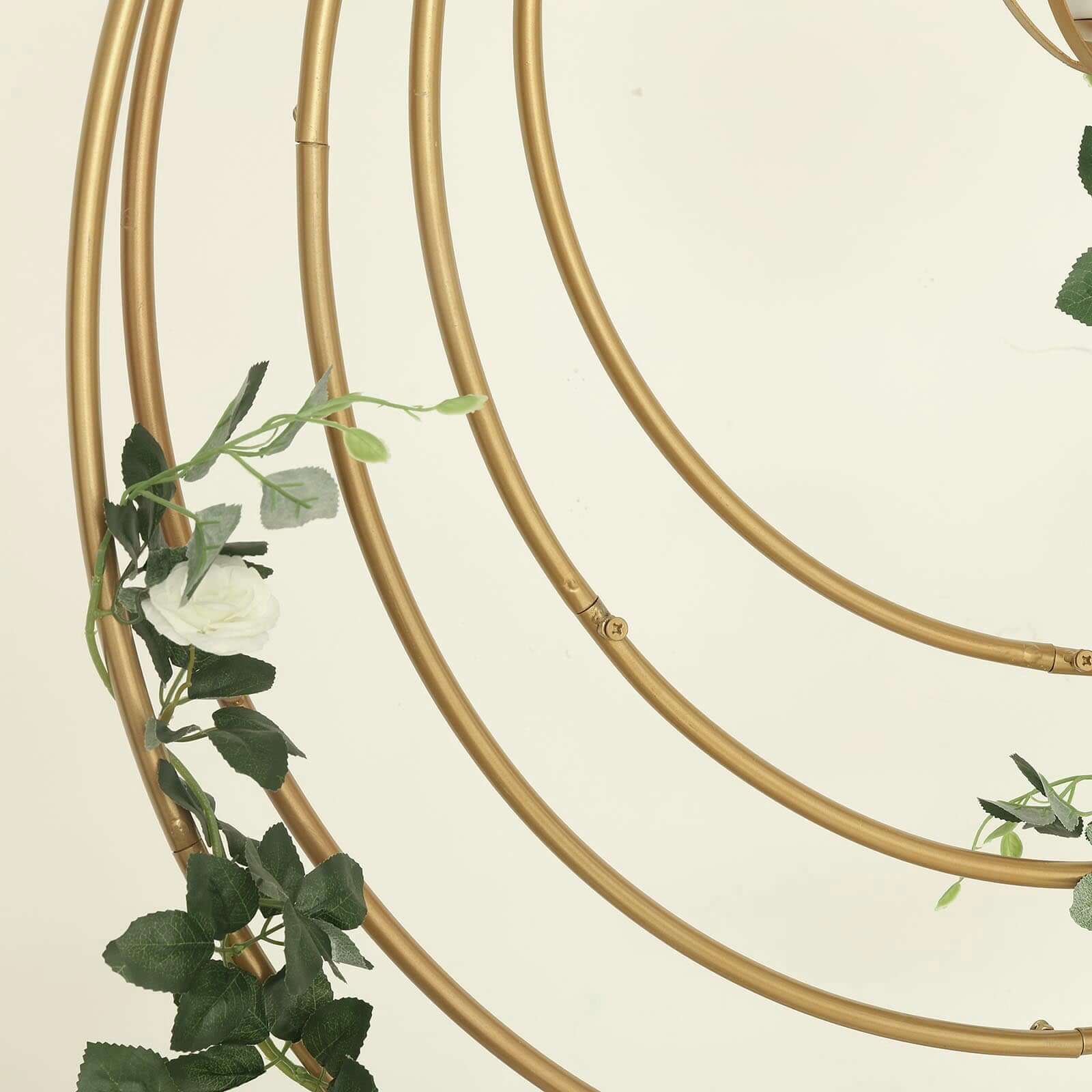 24" Gold Heavy Duty Metal Hoop Wreath, Floral Hoop