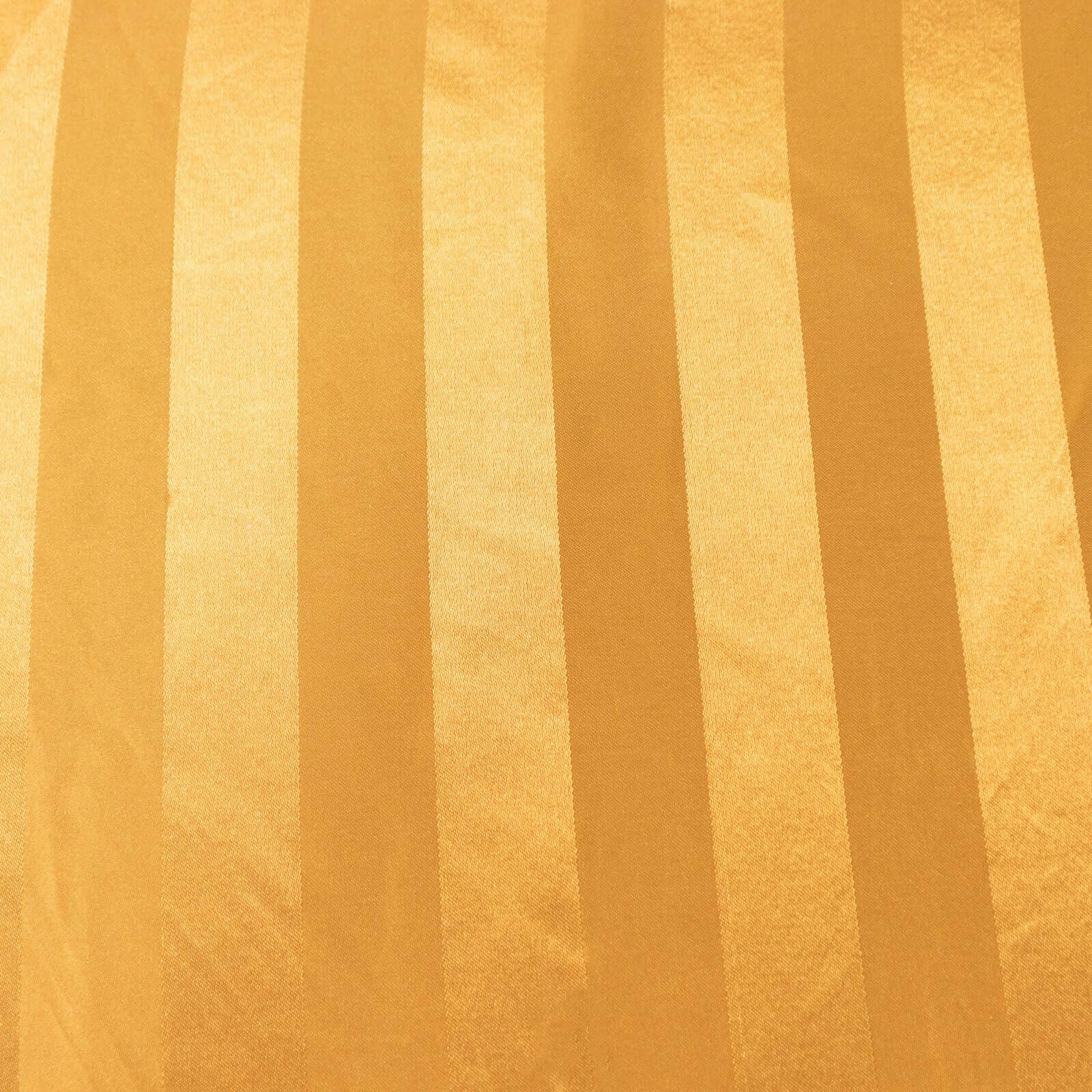 Satin Striped 120" Round Tablecloth Gold - Silky Smooth Seamless Wedding Decor