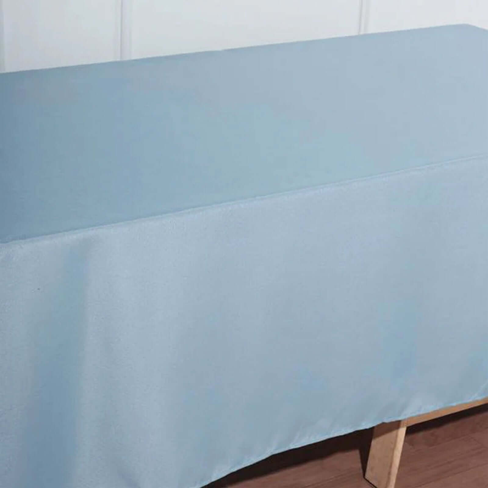 Polyester 72"x120" Rectangle Tablecloth Dusty Blue - Durable and Stylish Table Cover
