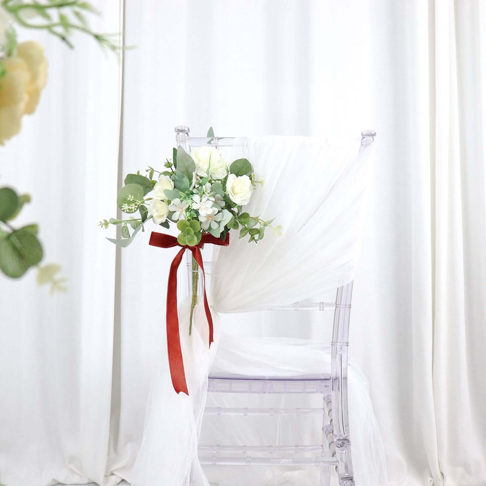 10 Yards Terracotta (Rust) 1" Velvet Single Faced Ribbon Spool, DIY Craft Supplies, Velvet and Nylon Ribbon Roll