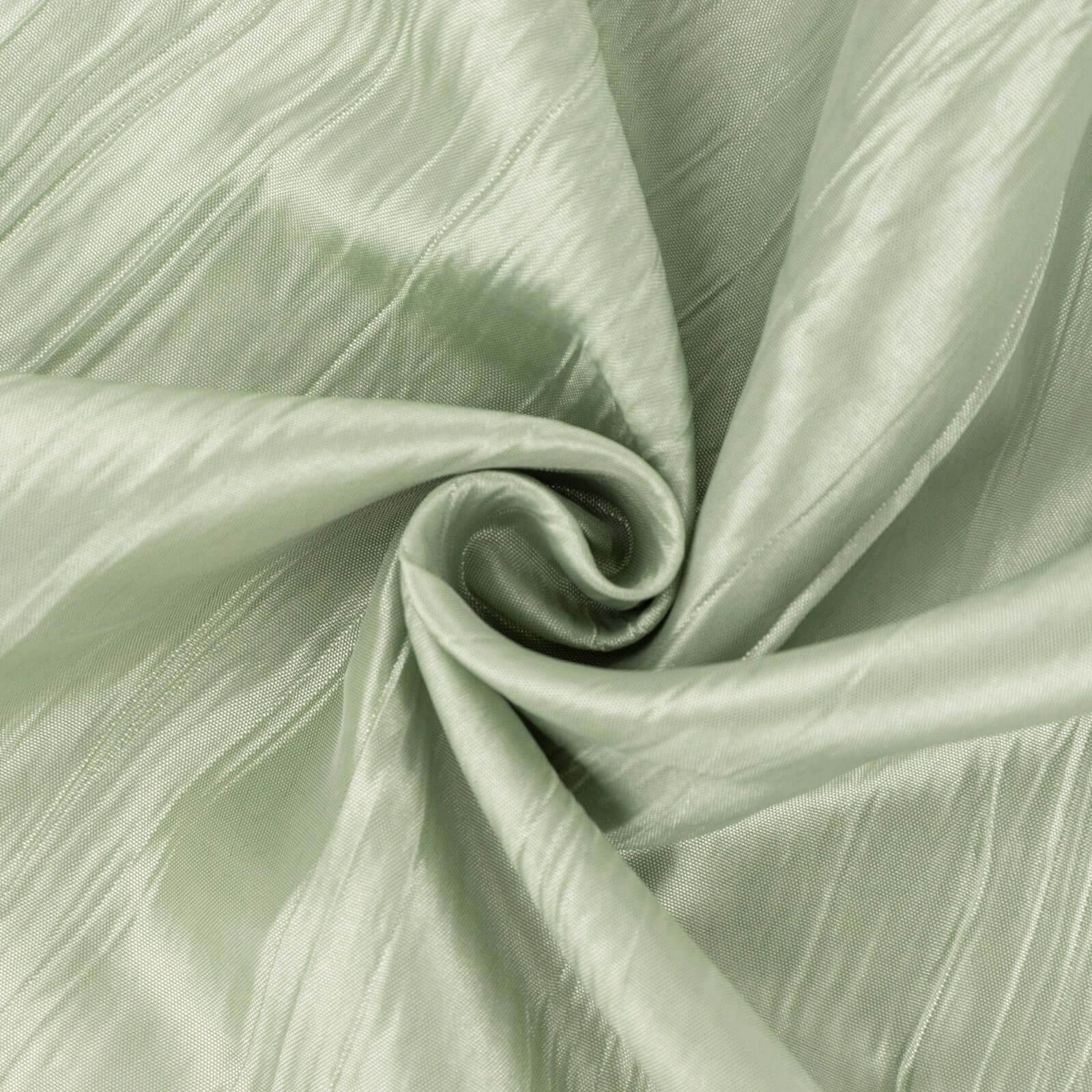 54"x10 Yards Sage Green Accordion Crinkle Taffeta Fabric Bolt