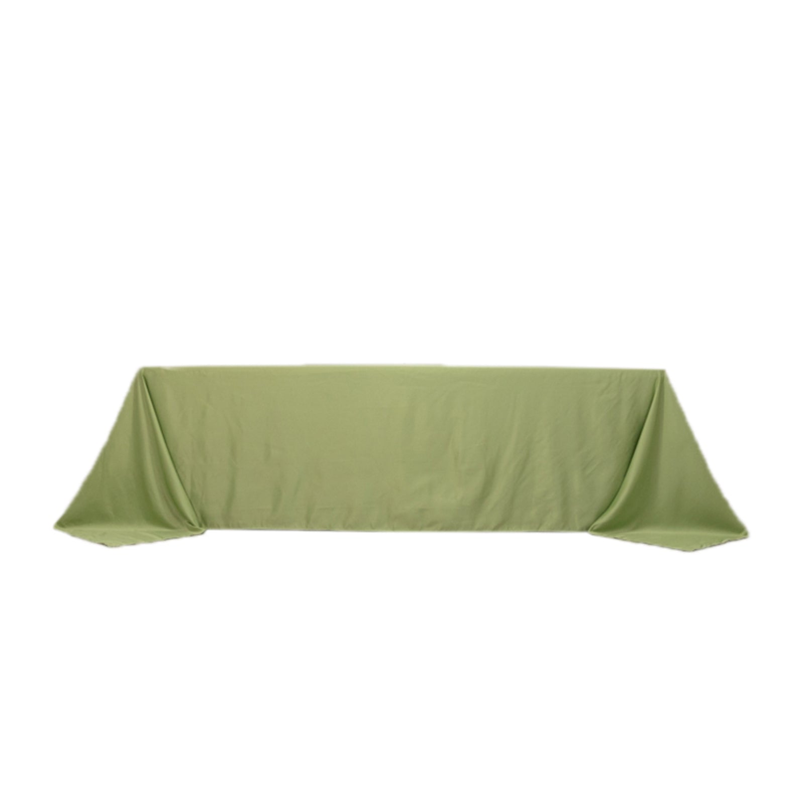 Lamour Satin 90"x156" Rectangle Tablecloth Sage Green - Luxurious, Soft Seamless Table Cover