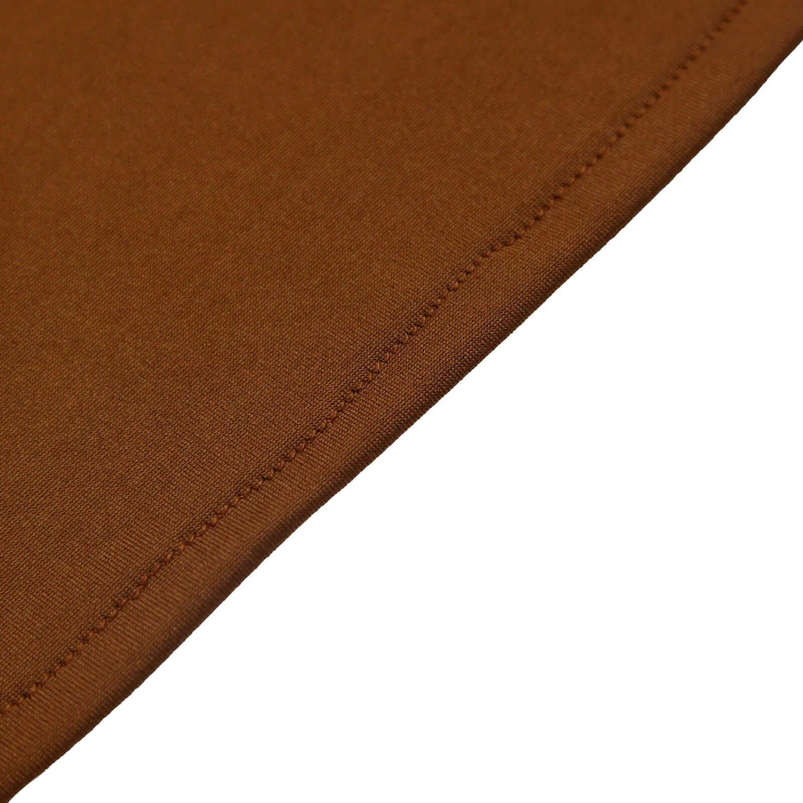 7ft Cinnamon Brown Spandex Fitted Chiara Backdrop Stand Cover For Round Top Wedding Arch