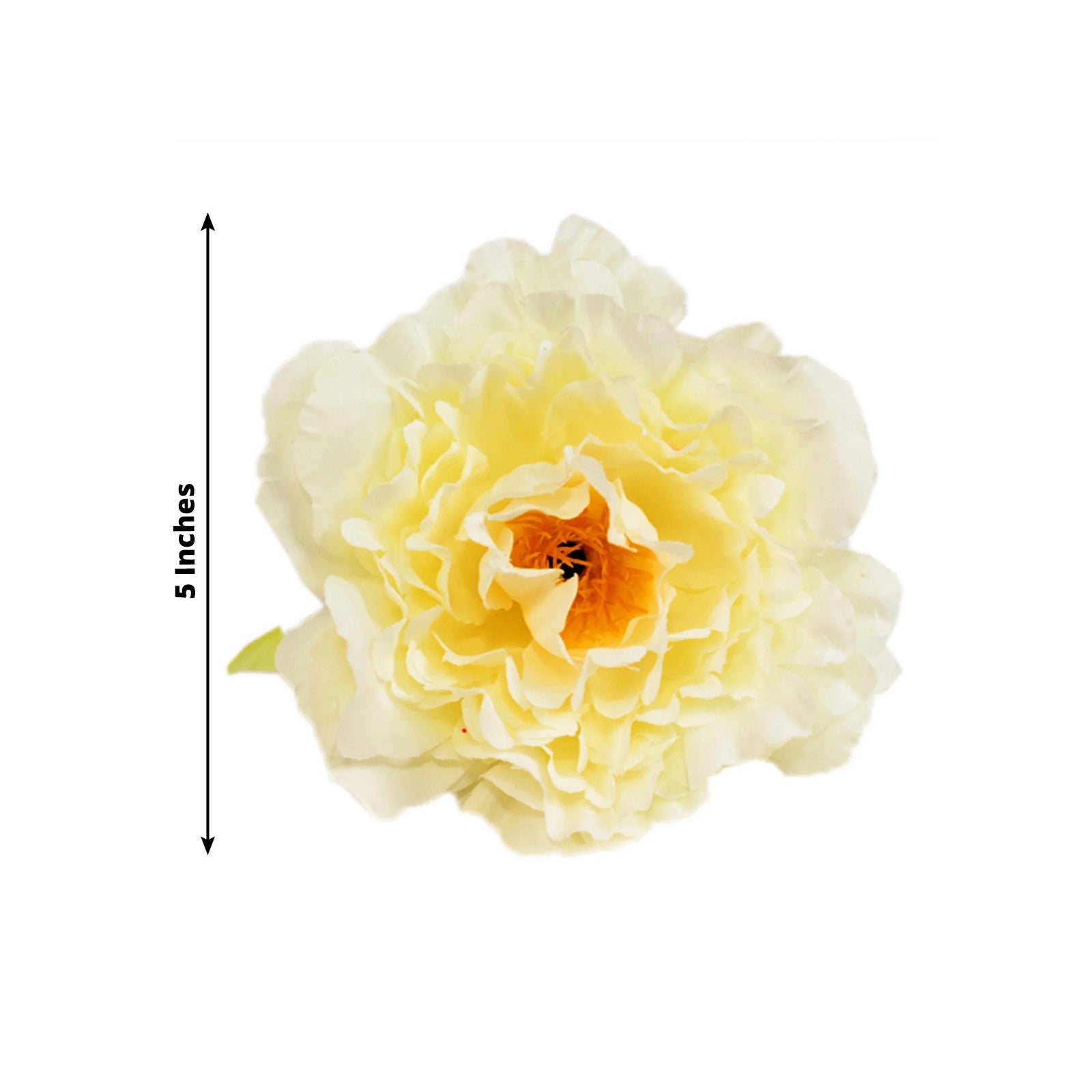 4-Pack Napkin Holders with Silk Peony Flower – Ivory Floral Napkin Rings for Dining Table Settings